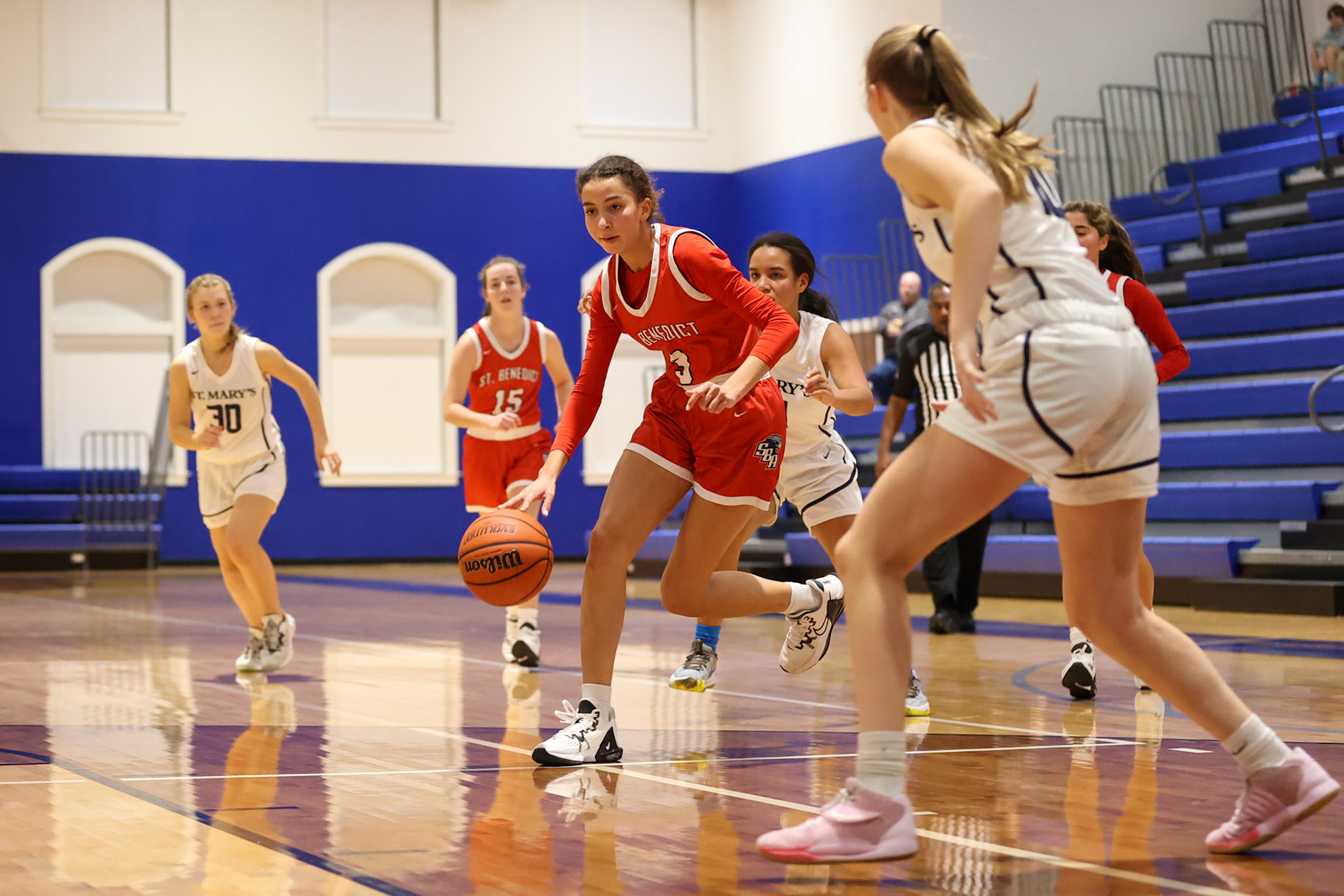 SBA Girls Basketball vs St. Mary’s. (Ryan Beatty Photo)