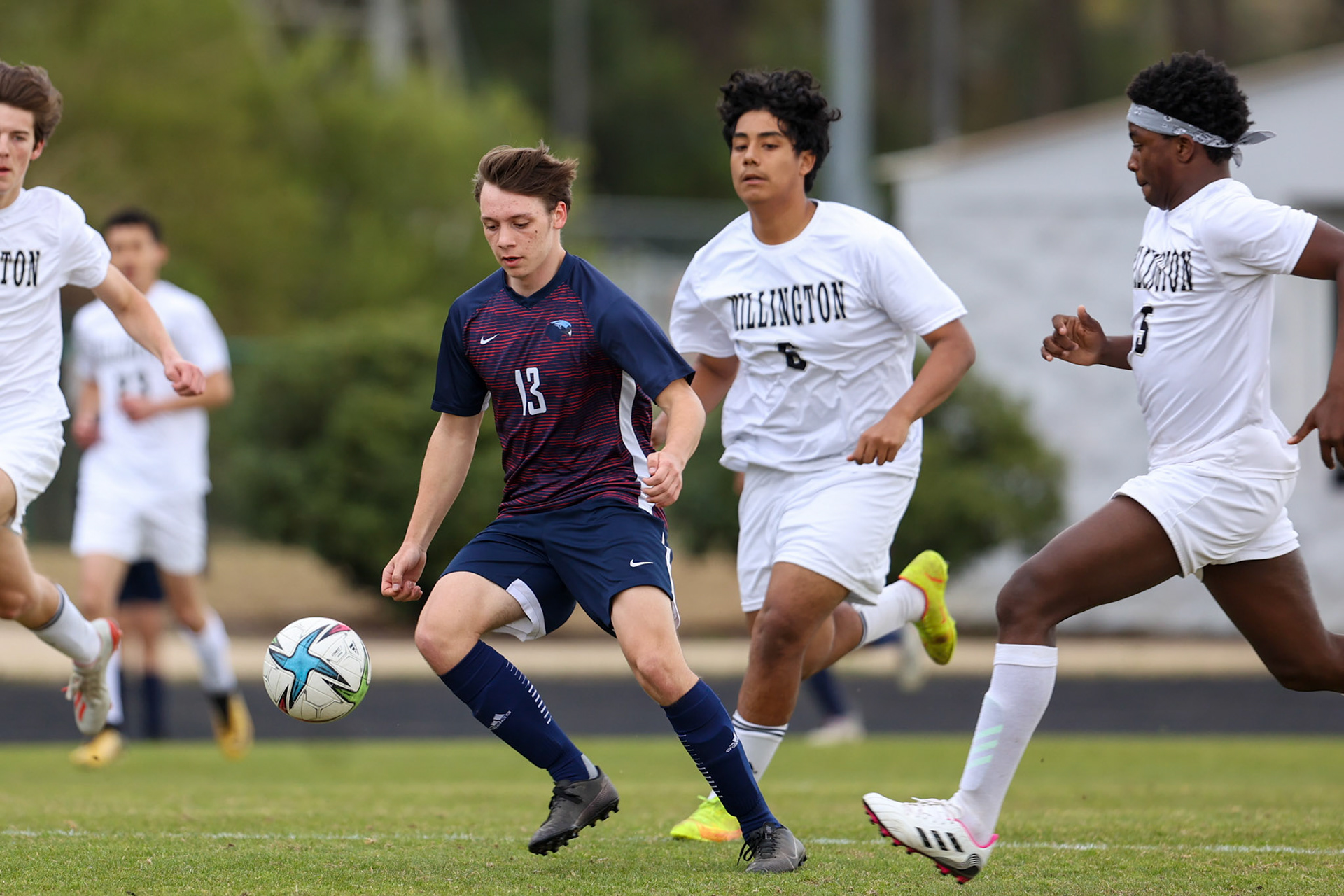 St. Benedict Soccer vs Millington on April 7, 2022 at St. Benedict At Auburndale High School in Memphis, TN. (Ryan Beatty/SBA)