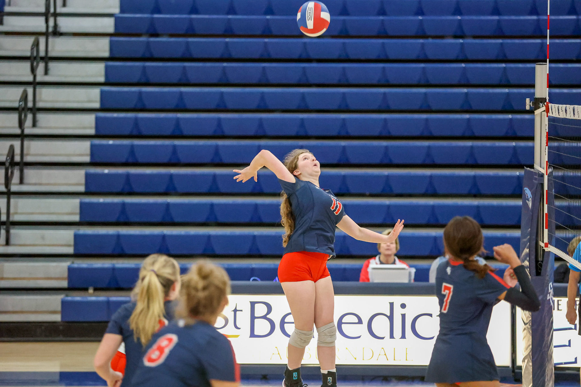 St. Benedict Volleyball vs West Memphis at St. Benedict on Monday, September 12, 2022. (Ryan Beatty/SBA)