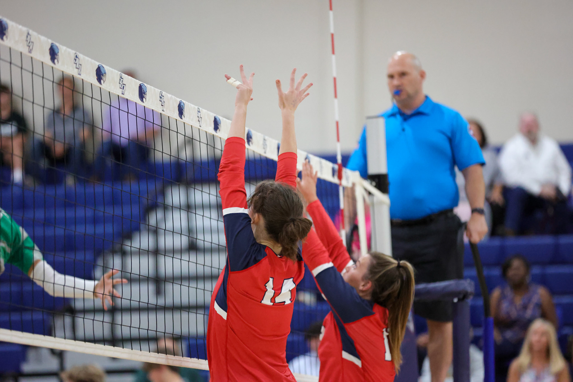 St. Benedict Volleyball vs White Station at St. Benedict at Auburndale in Memphis, TN on Thursday, September 22, 2022. (Ryan Beatty/SBA)