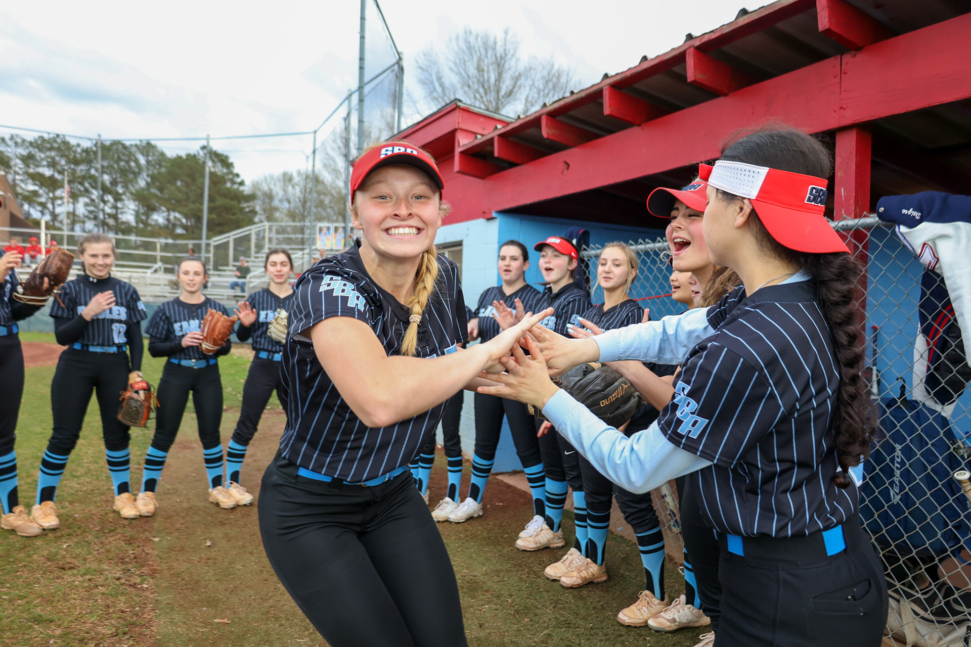 St. Benedict Softball vs St. Agnes Academy on Wednesday April 6, 2022 at St. Benedict At Auburndale High School in Memphis, TN. (Ryan Beatty/SBA)