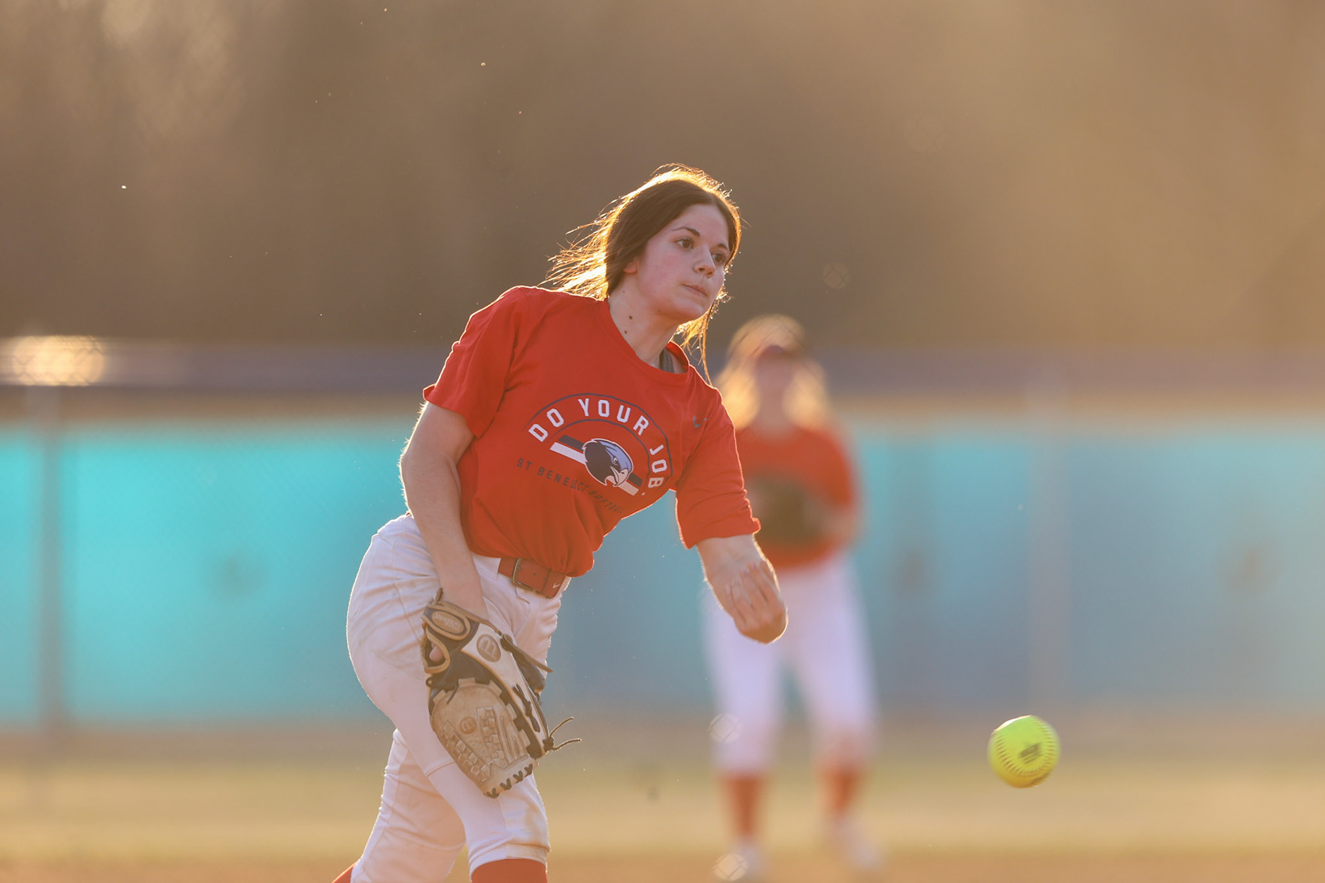 St. Benedict Softball vs Bartlett High School on March 3, 2022 at W.J. Freeman Park in Memphis, TN (Ryan Beatty/SBA)