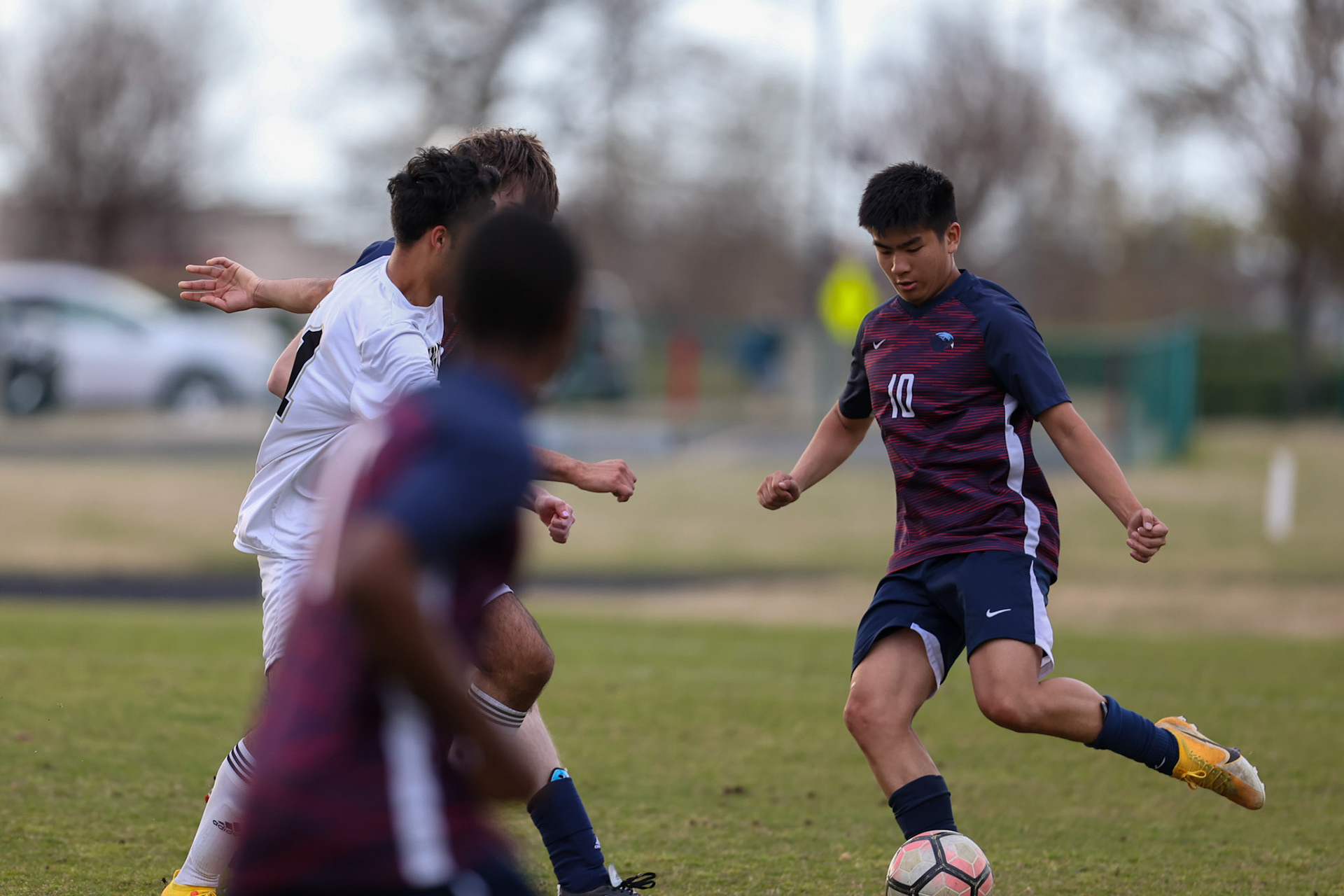 St. Benedict Soccer vs Millington on April 7, 2022 at St. Benedict At Auburndale High School in Memphis, TN. (Ryan Beatty/SBA)
