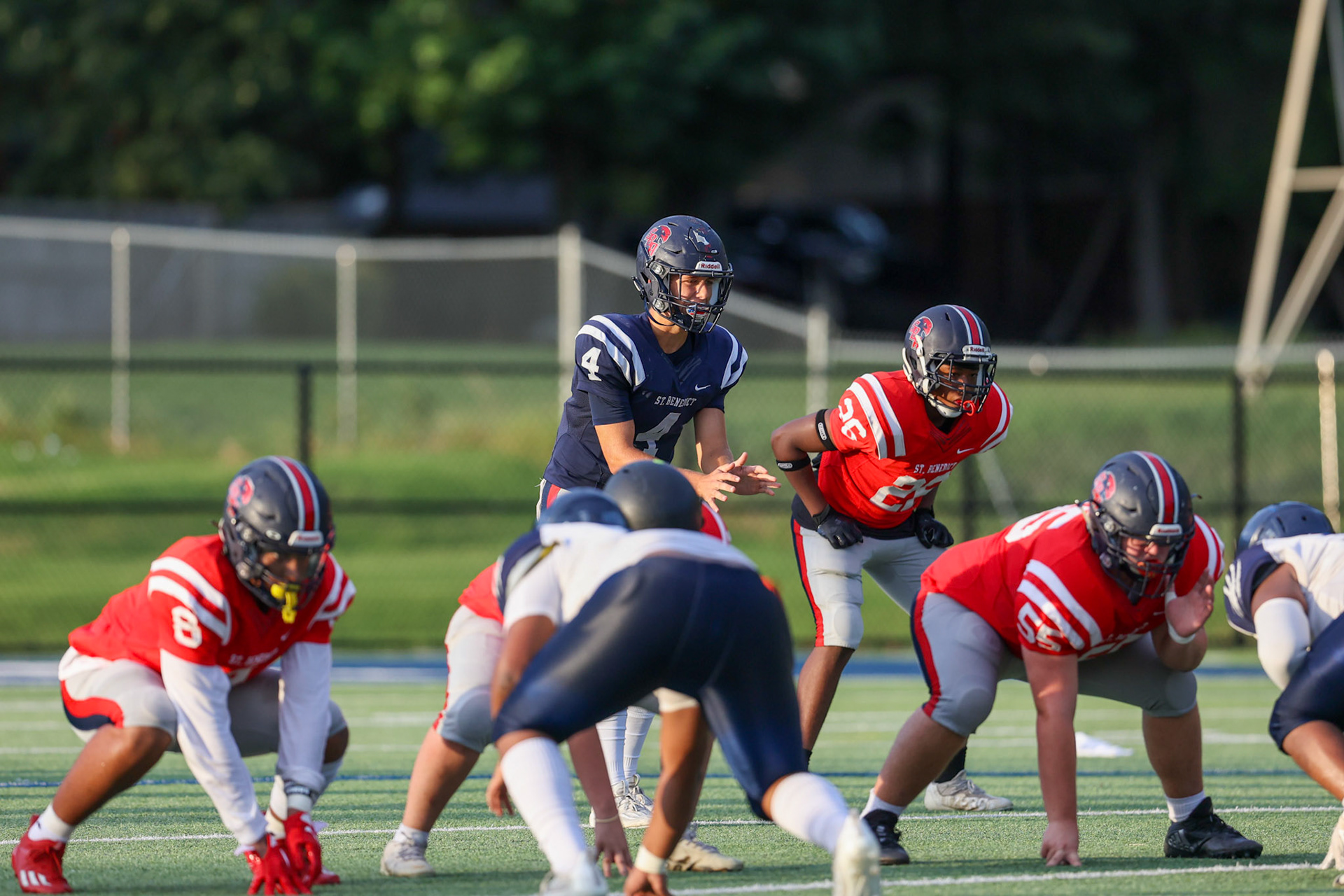 SBA Football Scrimmage on Friday, August 5, 2022 at St. Benedict at Auburndale in Memphis, TN. (Ryan Beatty/SBA)