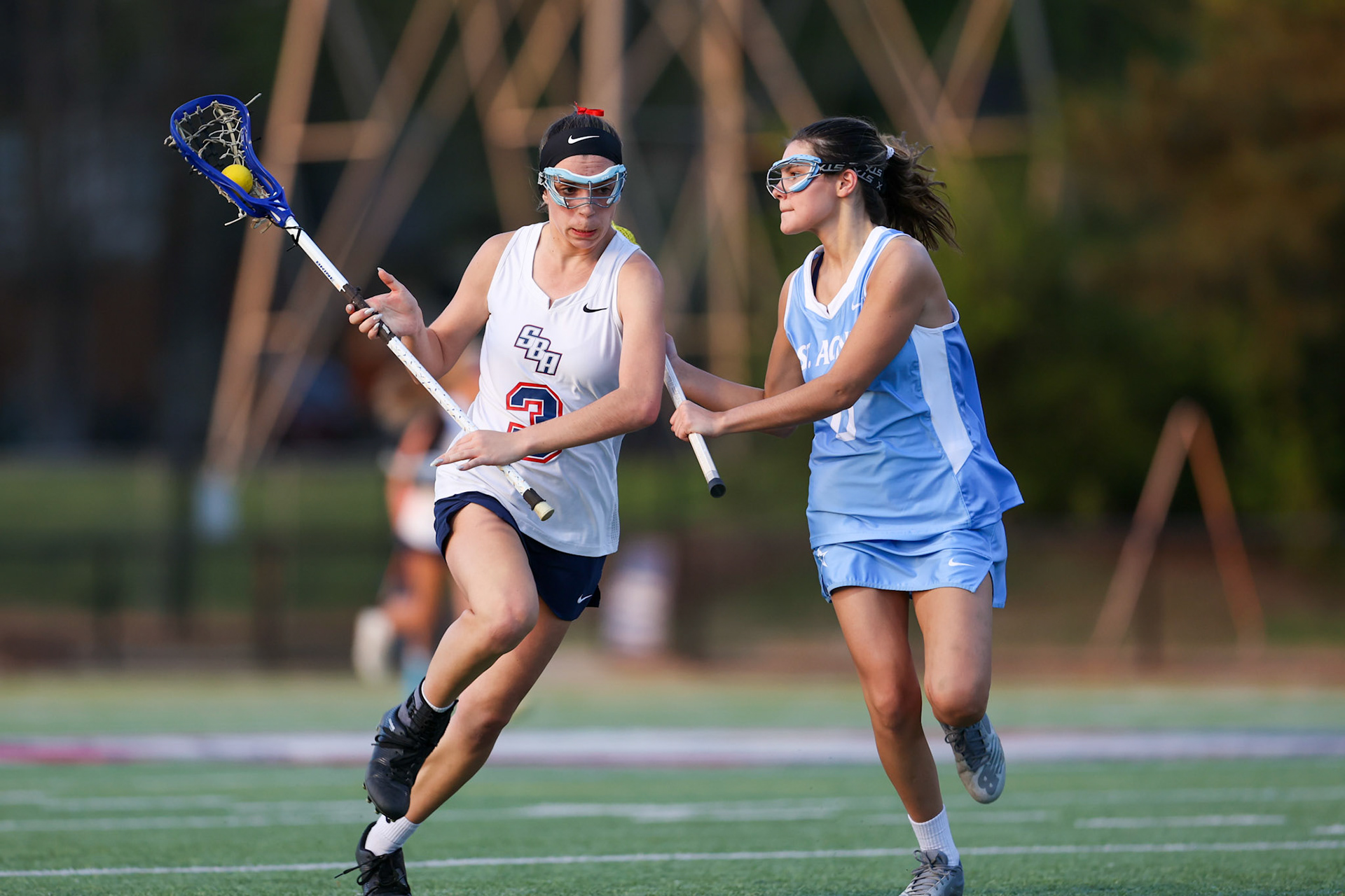 St. Benedict Girls Lacrosse vs St. Agnes on Senior Night at St. Benedict at Auburndale in Memphis, TN on April 19, 2022. (Ryan Beatty/SBA)