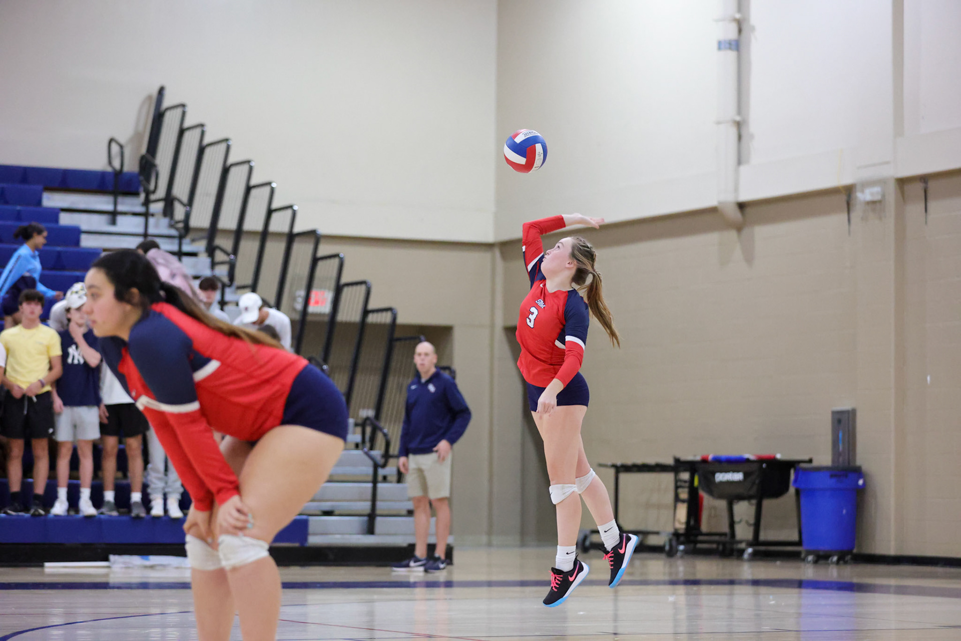 St. Benedict Volleyball vs White Station at St. Benedict at Auburndale in Memphis, TN on Thursday, September 22, 2022. (Ryan Beatty/SBA)
