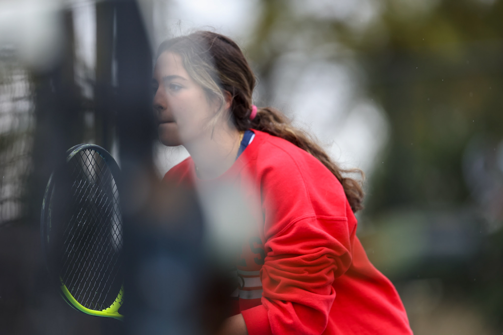 St. Benedict Tennis vs Brighton Cardinals on Wednesday April 6, 2022 at St. Benedict At Auburndale High School in Memphis, TN. (Ryan Beatty/SBA)