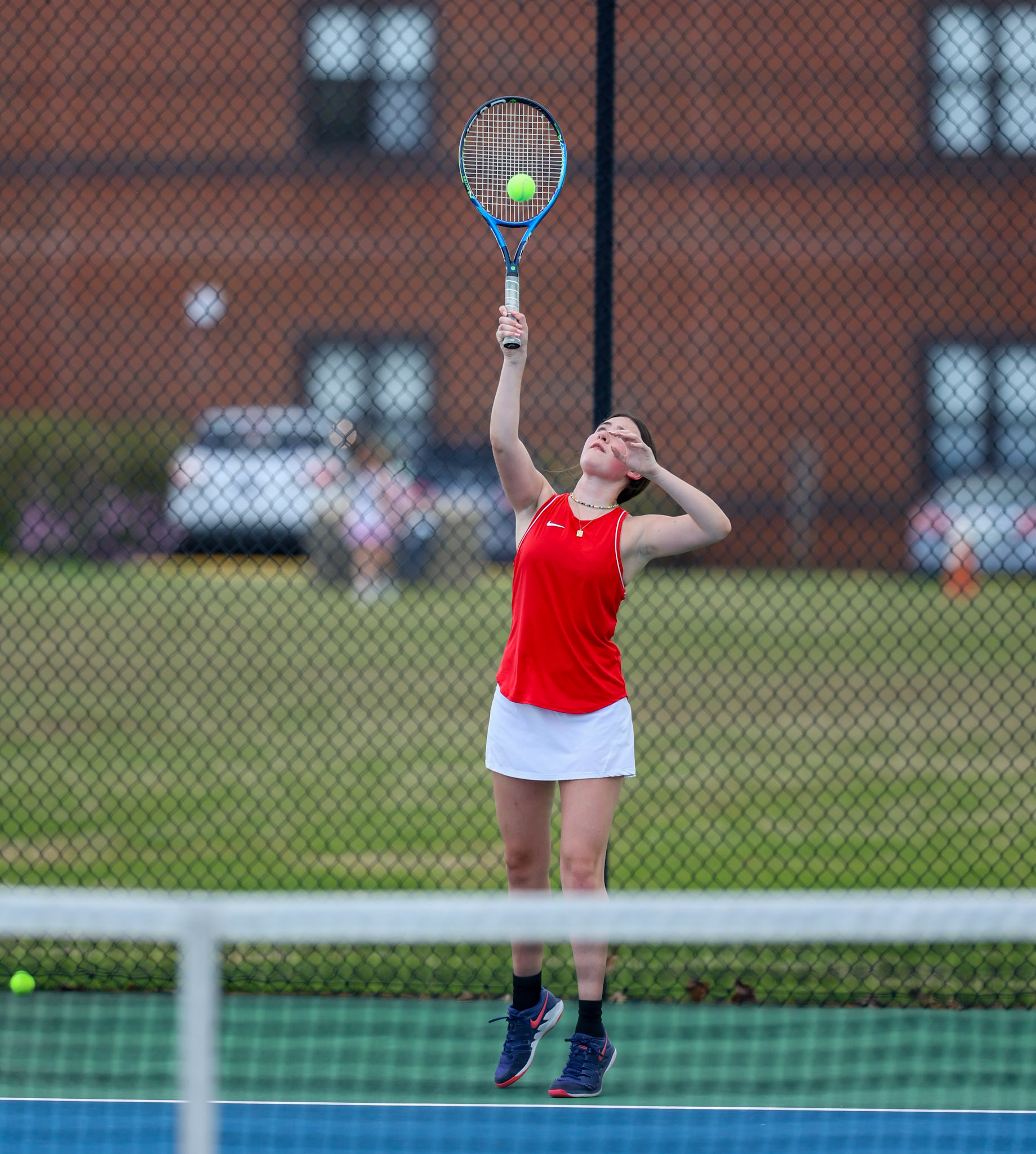 St. Benedict Tennis vs St. Agnes at St. Benedict at Auburndale High School in Memphis, TN on April 21, 2022. (Ryan Beatty/SBA)