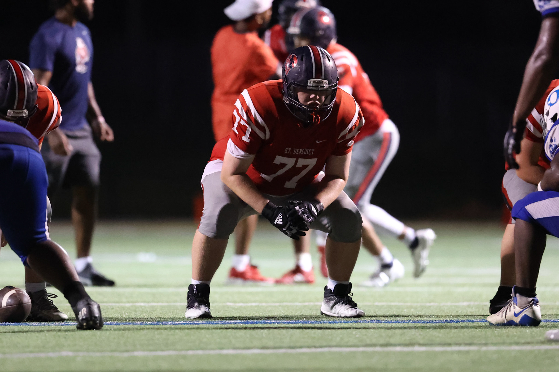 SBA Football Scrimmage on Friday, August 5, 2022 at St. Benedict at Auburndale in Memphis, TN. (Ryan Beatty/SBA)