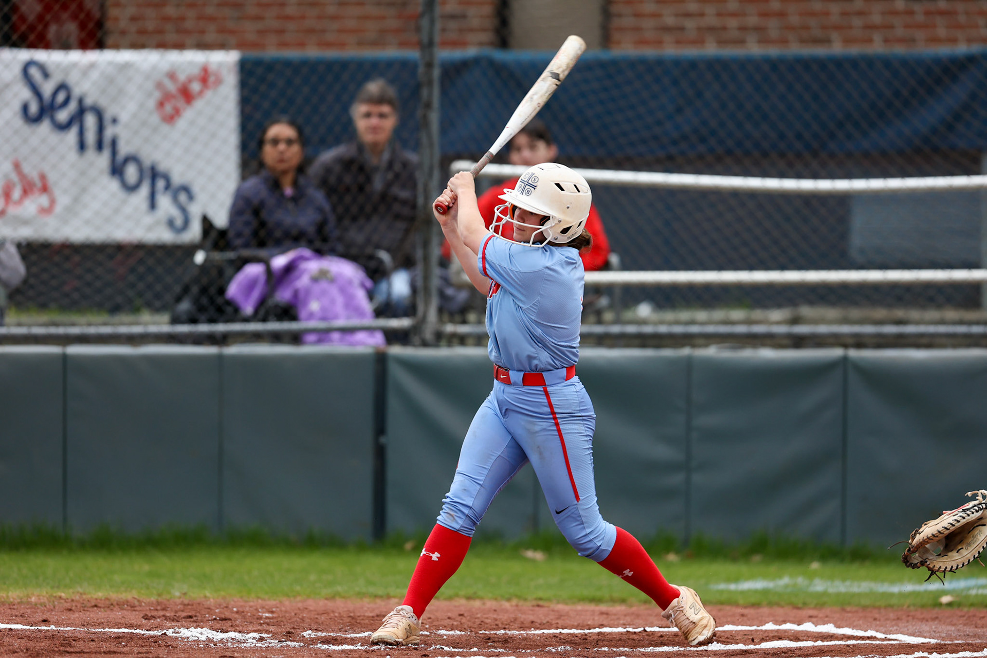 St. Benedict Softball vs Millington on Senior Night at St. Benedict at Auburndale in Memphis, TN on April 20, 2022. (Ryan Beatty/SBA)