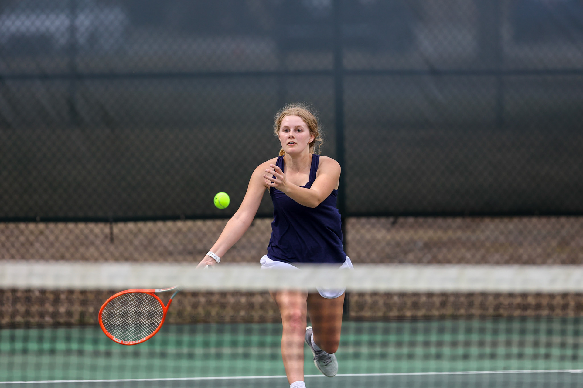 St. Benedict Tennis vs Briarcrest at Briarcrest Christian School on April 12, 2022 in Memphis, TN. (Ryan Beatty/SBA)