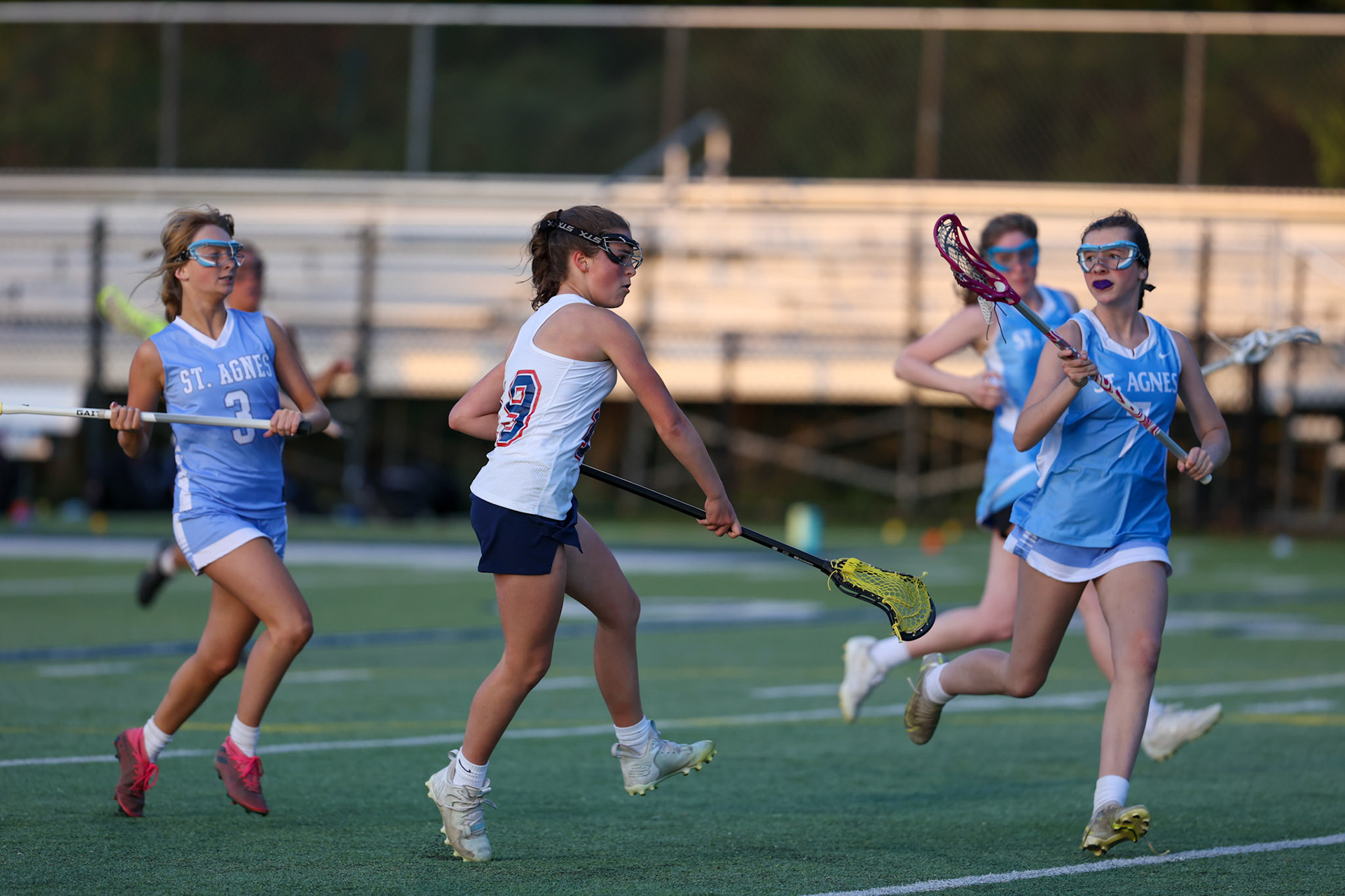 St. Benedict Girls Lacrosse vs St. Agnes on Senior Night at St. Benedict at Auburndale in Memphis, TN on April 19, 2022. (Ryan Beatty/SBA)
