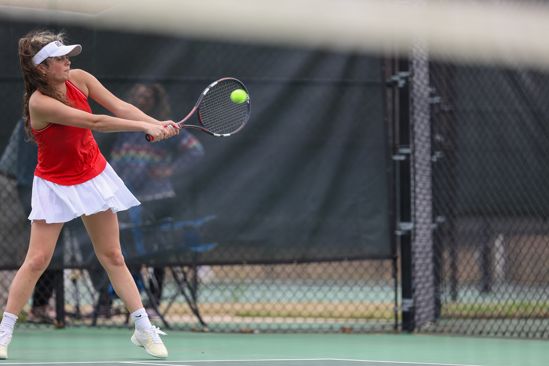 St. Benedict Tennis vs Briarcrest at Briarcrest Christian School on April 12, 2022 in Memphis, TN. (Ryan Beatty/SBA)