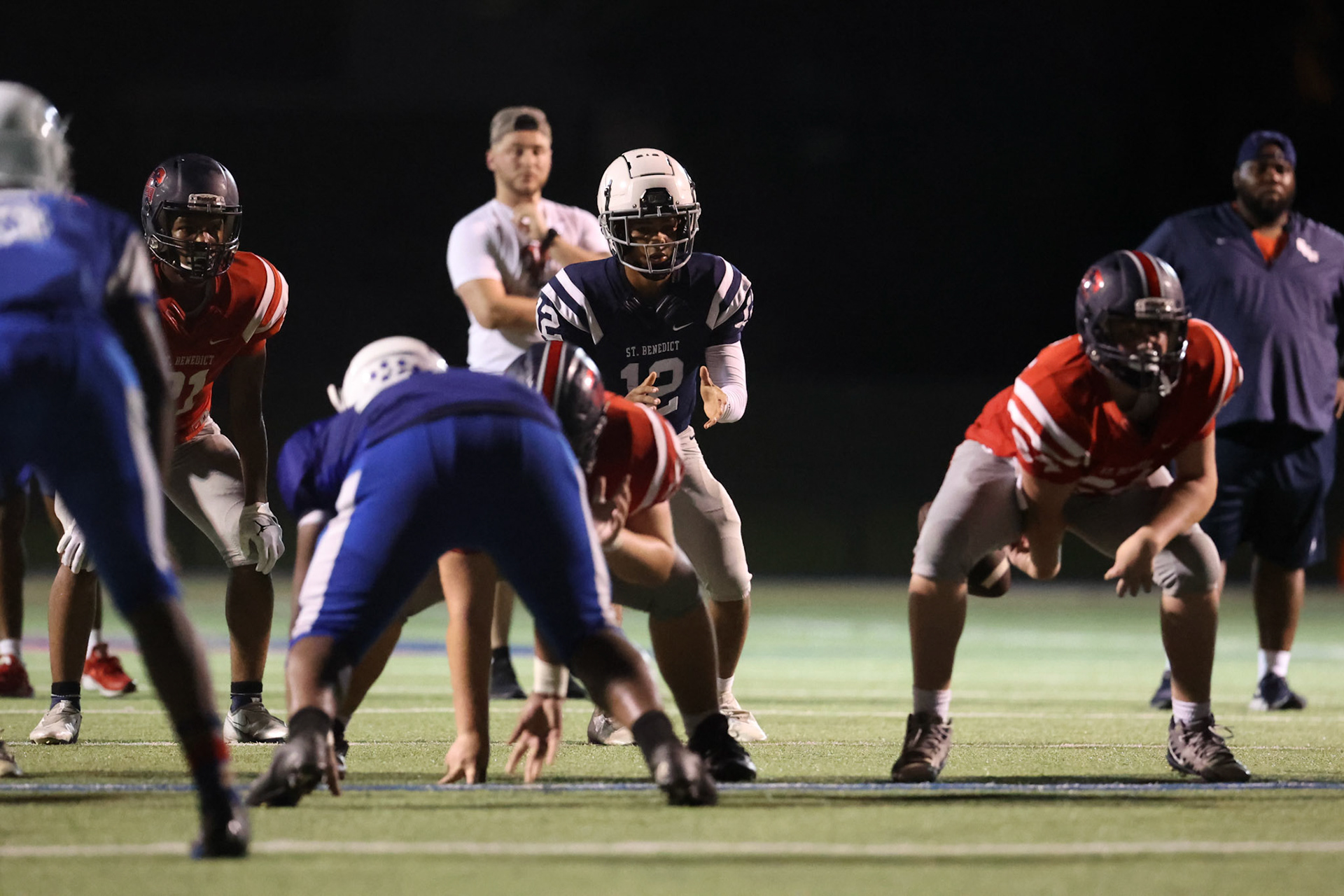 SBA Football Scrimmage on Friday, August 5, 2022 at St. Benedict at Auburndale in Memphis, TN. (Ryan Beatty/SBA)