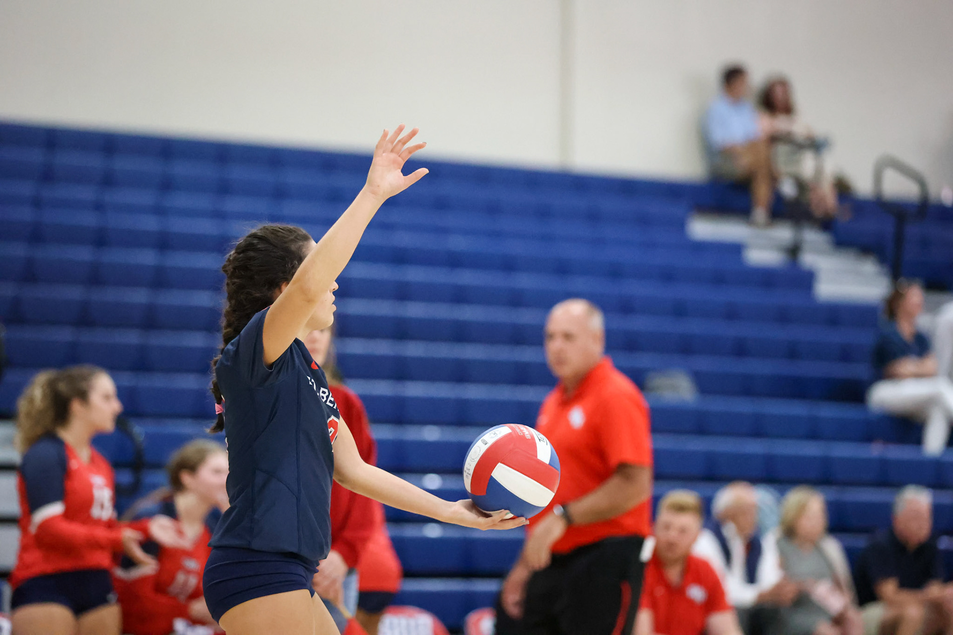 St. Benedict Volleyball vs Hutchison at St. Benedict on Tuesday, September 13, 2022. (Ryan Beatty/SBA)