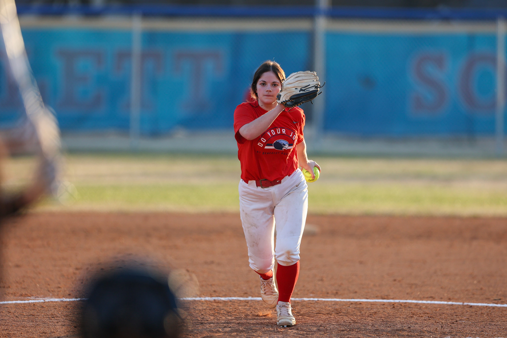 St. Benedict Softball vs Bartlett High School on March 3, 2022 at W.J. Freeman Park in Memphis, TN (Ryan Beatty/SBA)