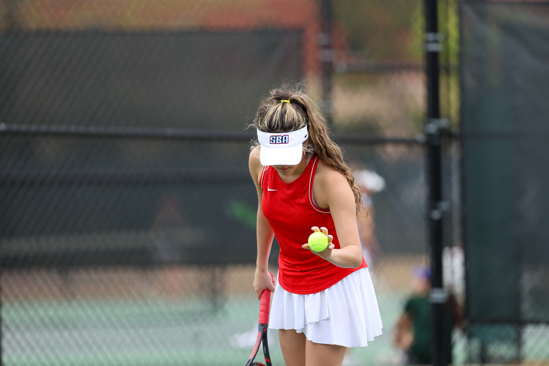 St. Benedict Tennis vs Briarcrest at Briarcrest Christian School on April 12, 2022 in Memphis, TN. (Ryan Beatty/SBA)