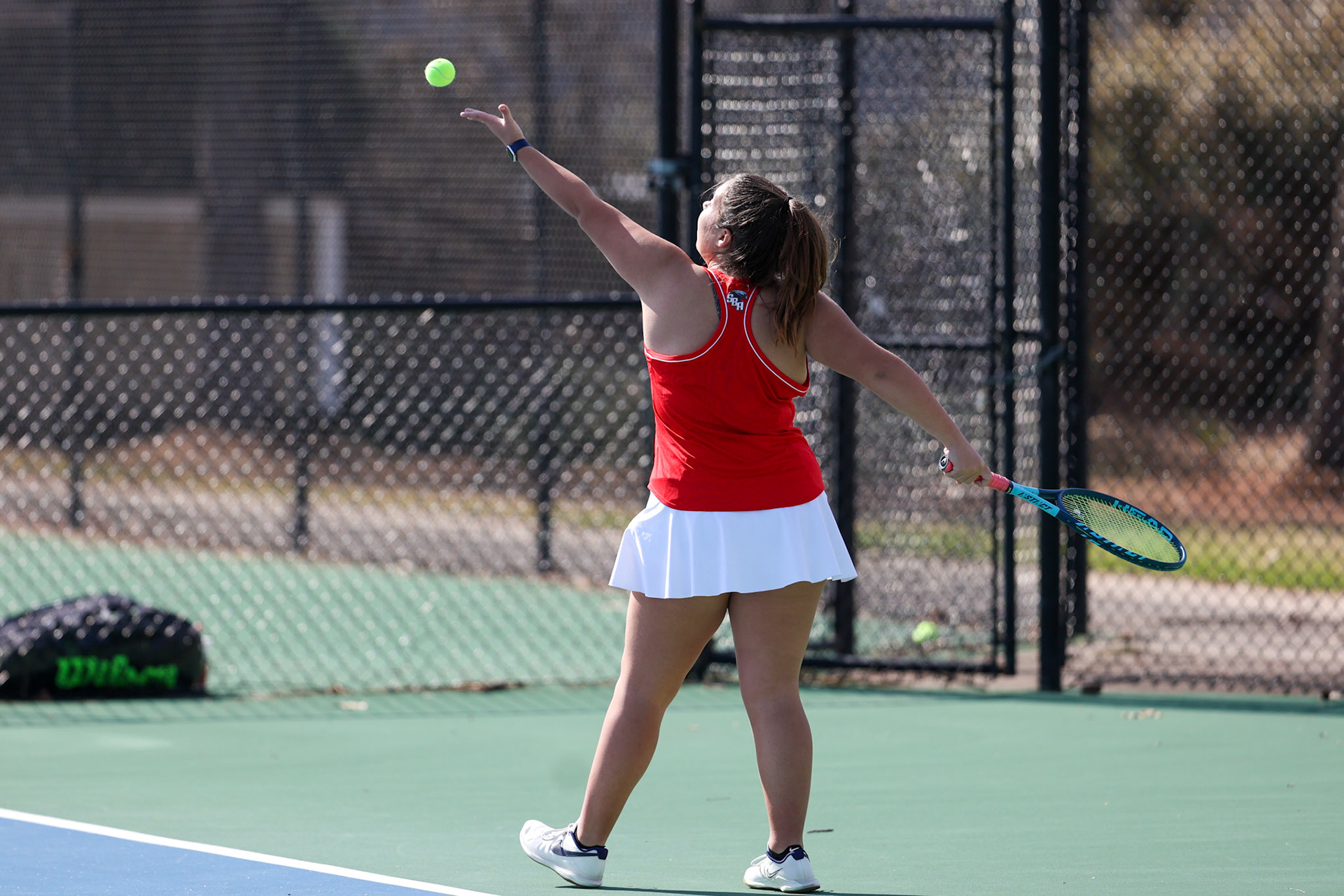 St. Benedict Tennis vs St. Mary’s on April 5, 2022 at St. Benedict at Auburndale High School in Memphis, TN. (Ryan Beatty/SBA)