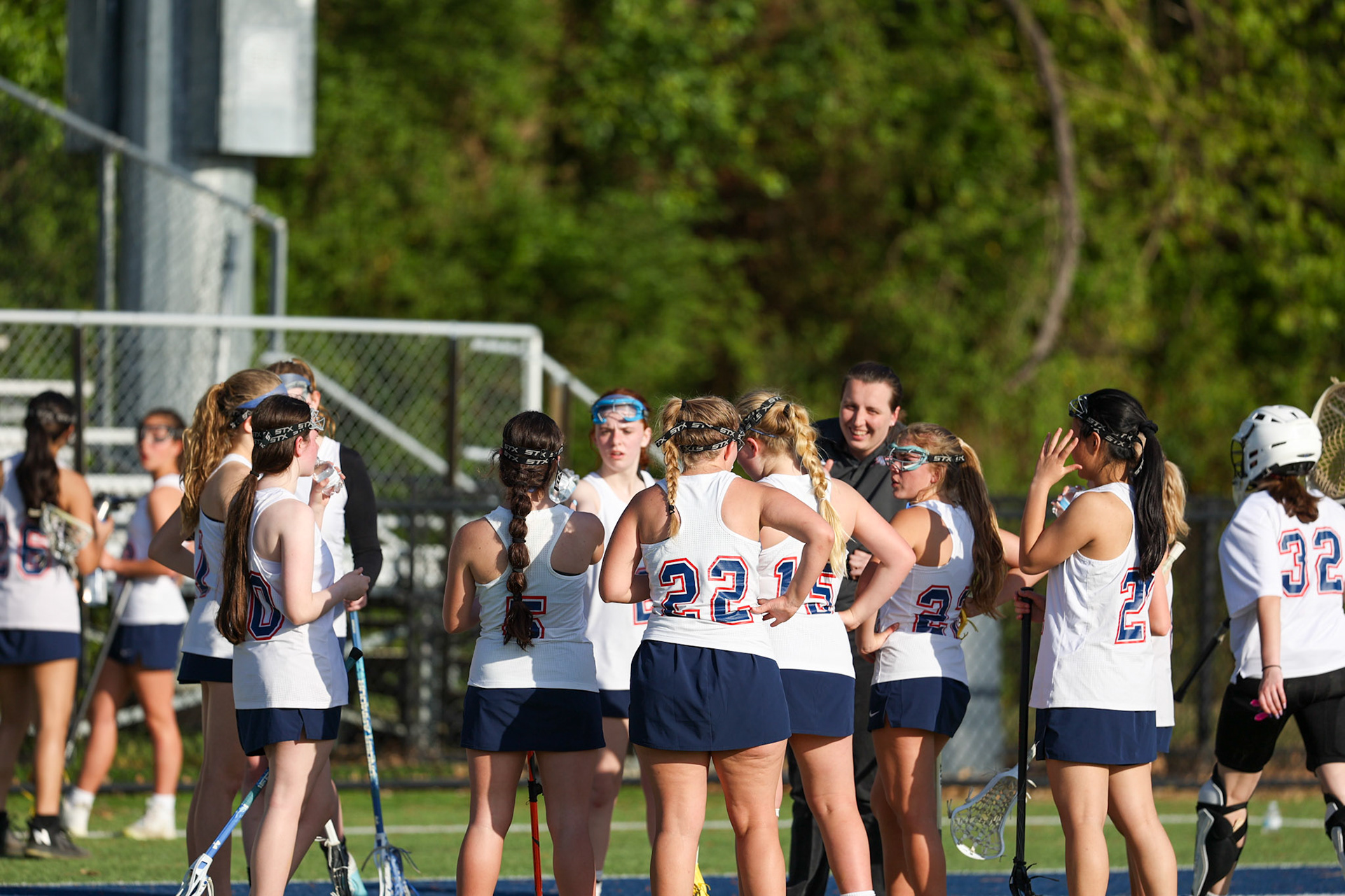 St. Benedict Girls Lacrosse vs St. Agnes on Senior Night at St. Benedict at Auburndale in Memphis, TN on April 19, 2022. (Ryan Beatty/SBA)