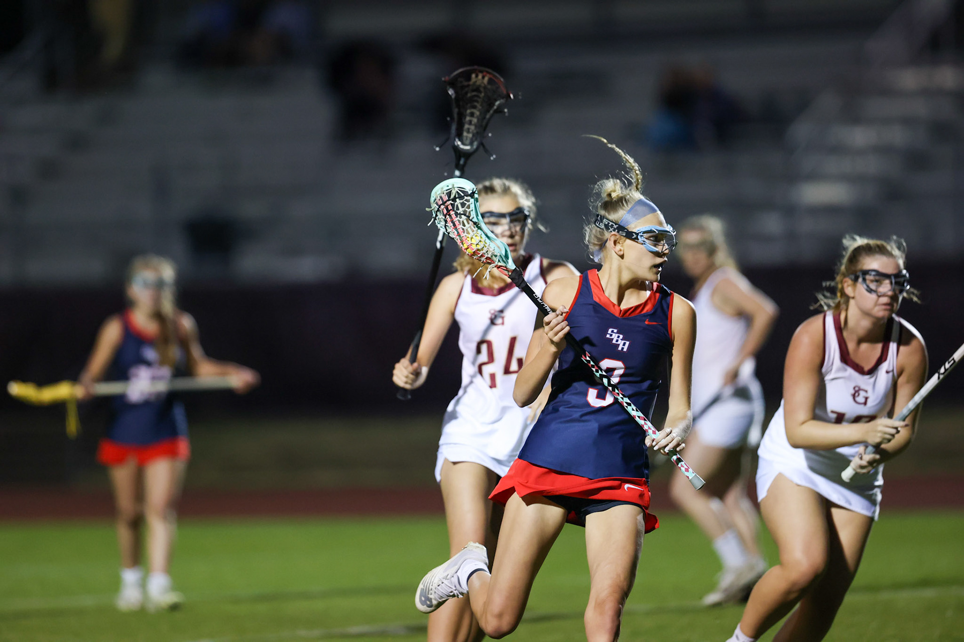 St. Benedict Lacrosse vs St. George’s at St. George’s Independent School on April 12, 2022 in Memphis, TN. (Ryan Beatty/SBA)