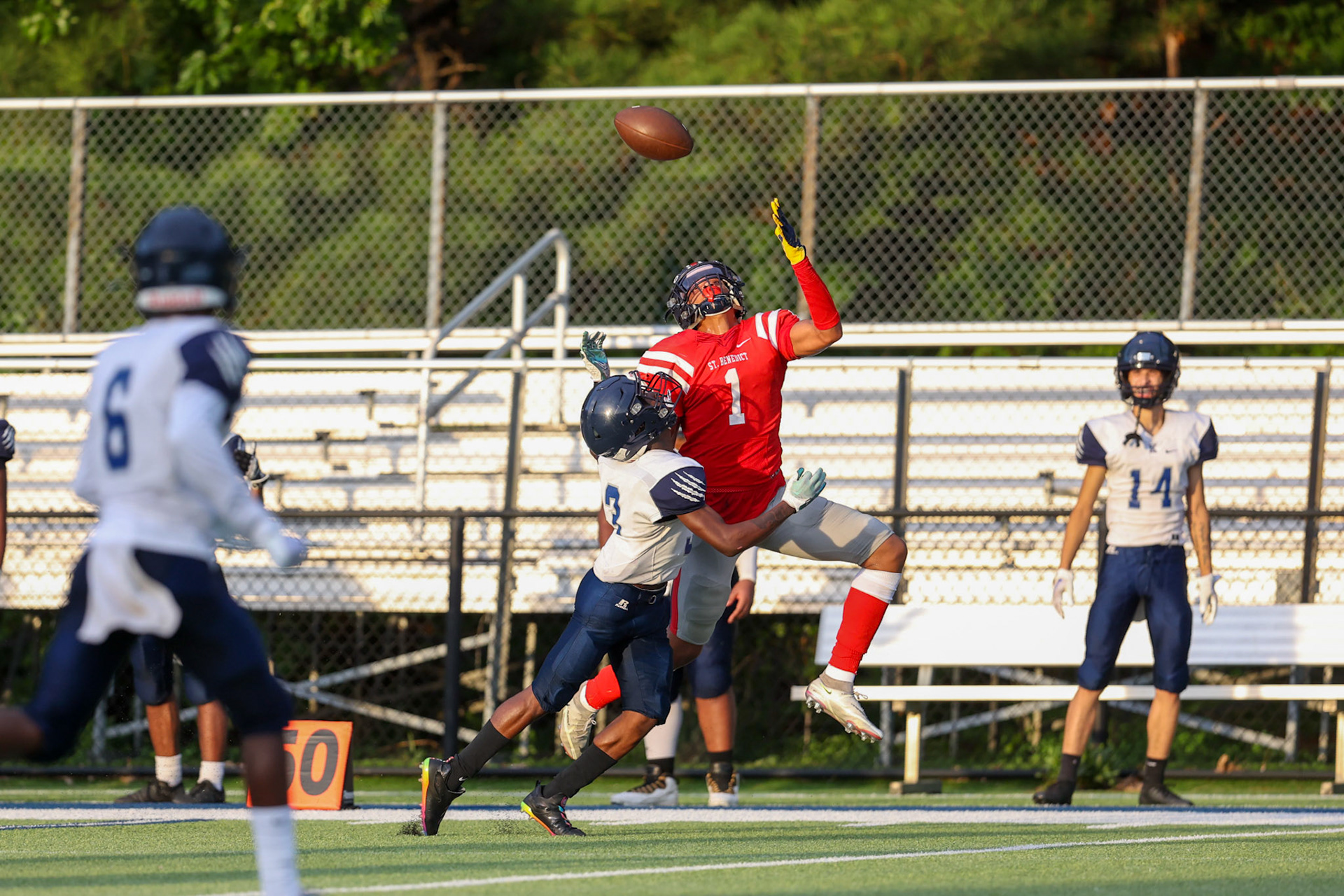SBA Football Scrimmage on Friday, August 5, 2022 at St. Benedict at Auburndale in Memphis, TN. (Ryan Beatty/SBA)