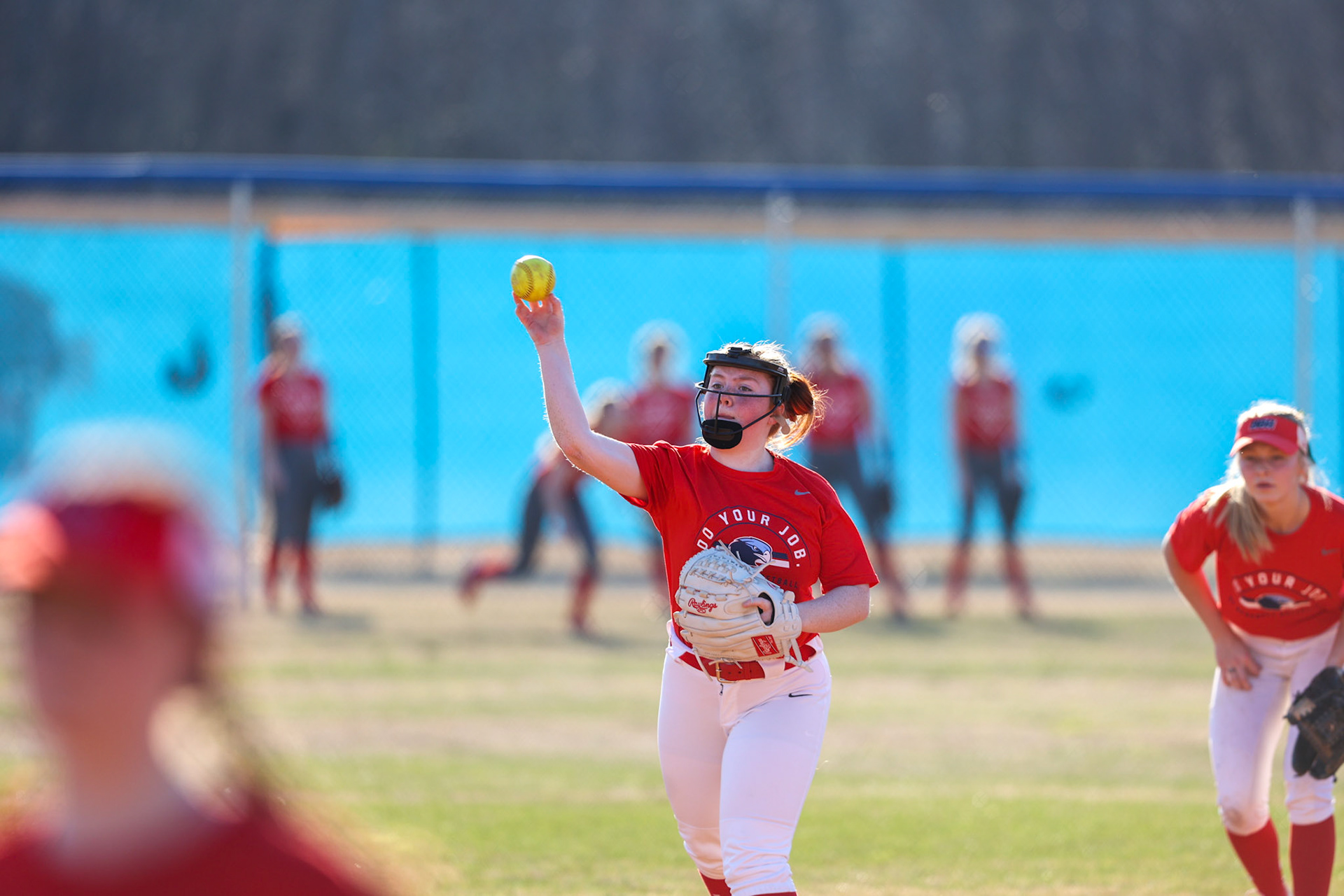 St. Benedict Softball vs Bartlett High School on March 3, 2022 at W.J. Freeman Park in Memphis, TN (Ryan Beatty/SBA)