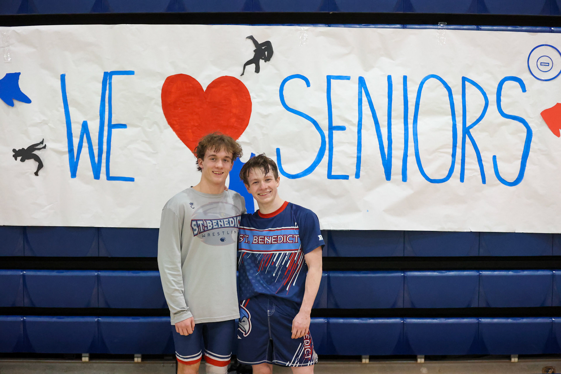 SBA Wrestling Senior Night vs Bartlett, Bolton, and ECS on Thursday, Feb. 10, 2022. (Ryan Beatty Photo)