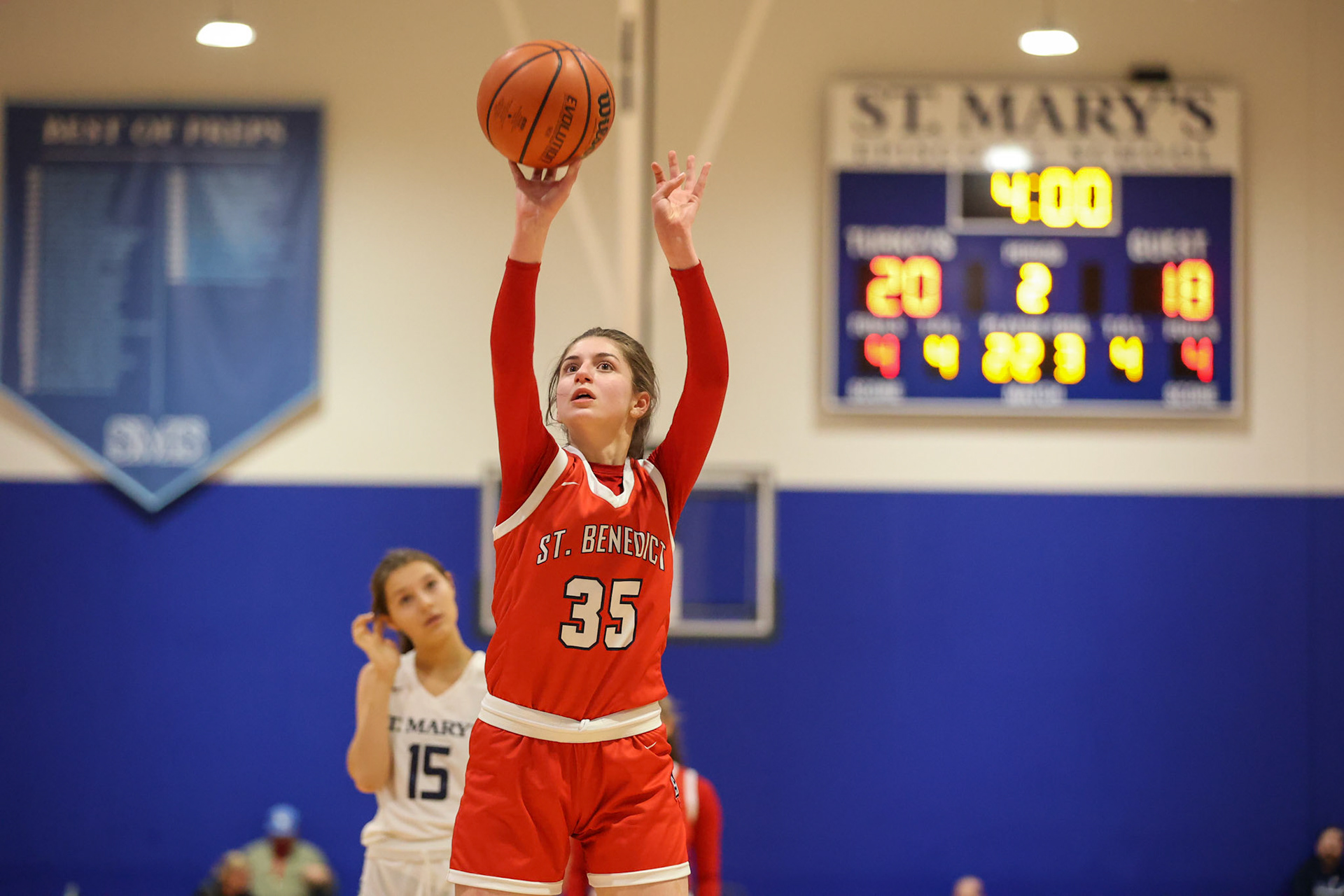 SBA Girls Basketball vs St. Mary’s. (Ryan Beatty Photo)