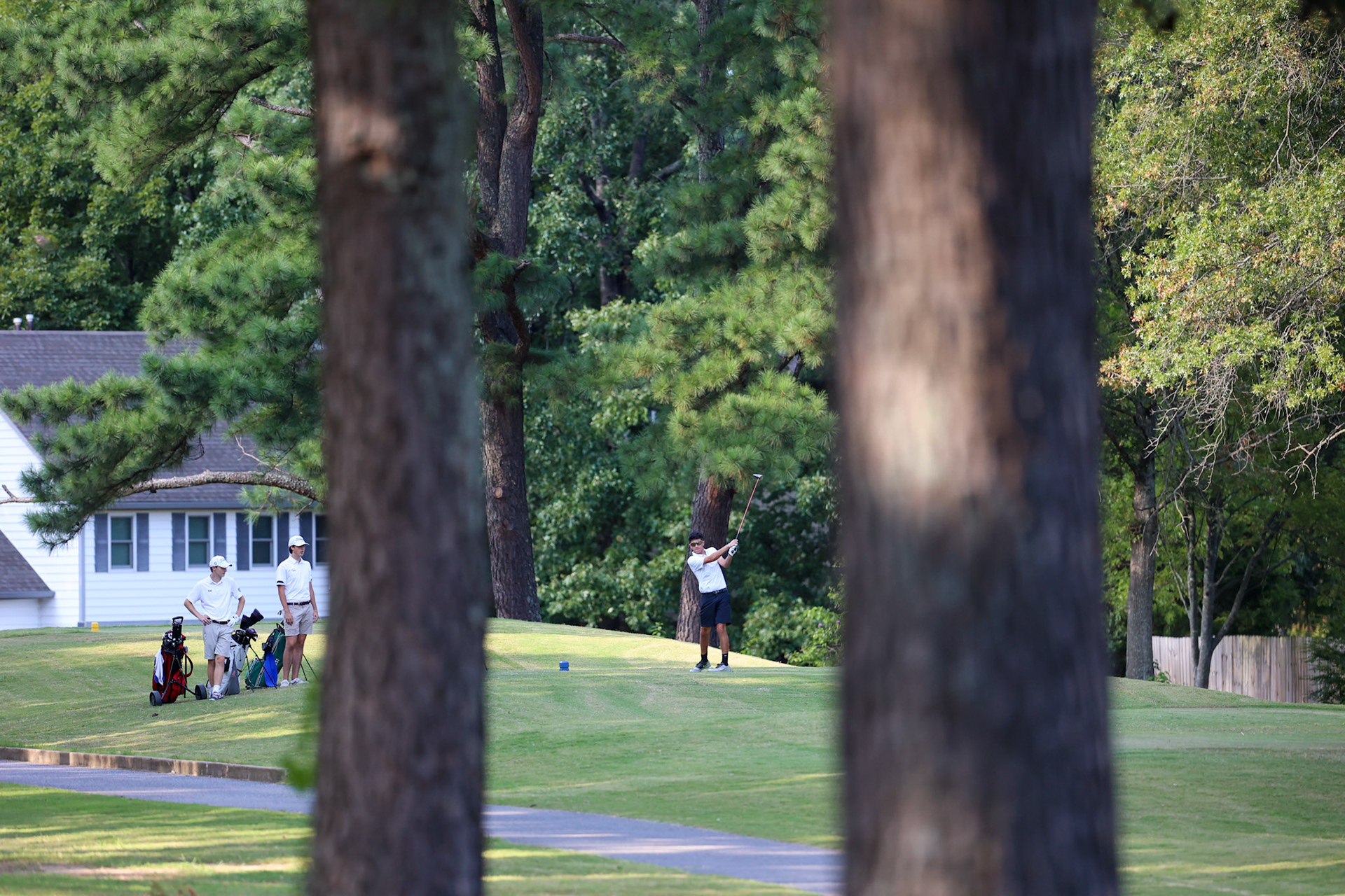 St. Benedict Boys Golf vs Briarcrest at the Lakeland Golf Club on Thursday, September 15, 2022. (Ryan Beatty/SBA)