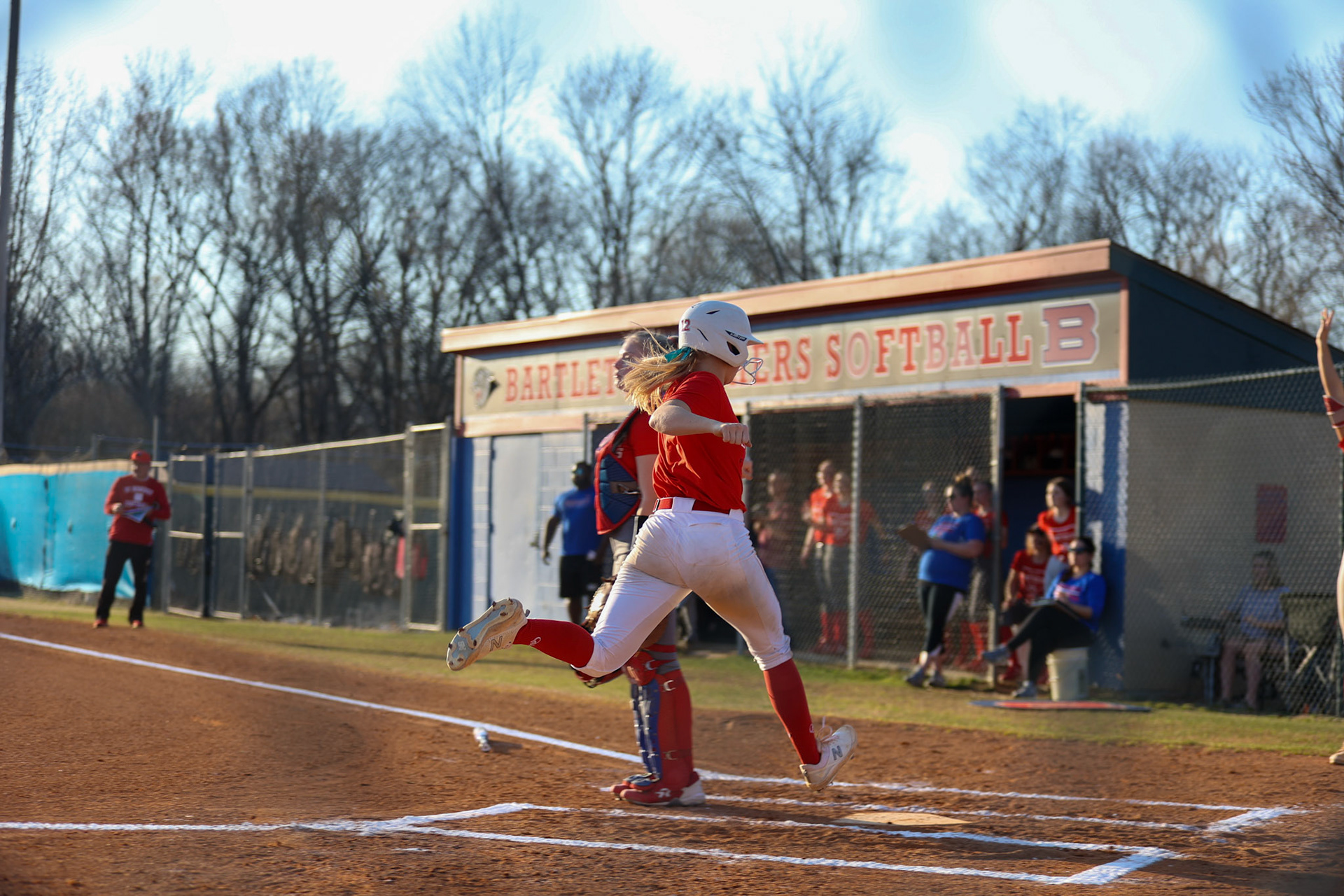 St. Benedict Softball vs Bartlett High School on March 3, 2022 at W.J. Freeman Park in Memphis, TN (Ryan Beatty/SBA)