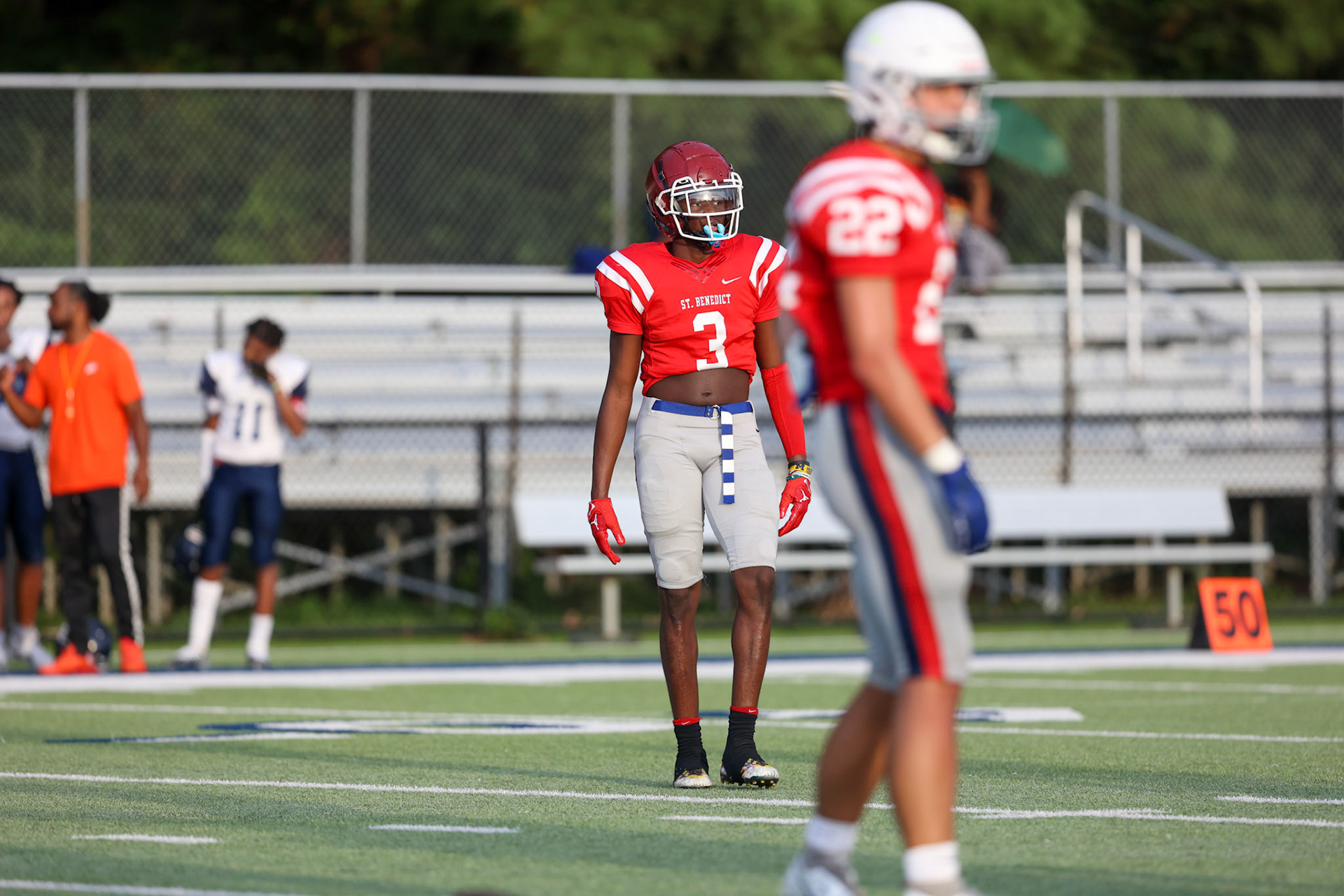 SBA Football Scrimmage on Friday, August 5, 2022 at St. Benedict at Auburndale in Memphis, TN. (Ryan Beatty/SBA)