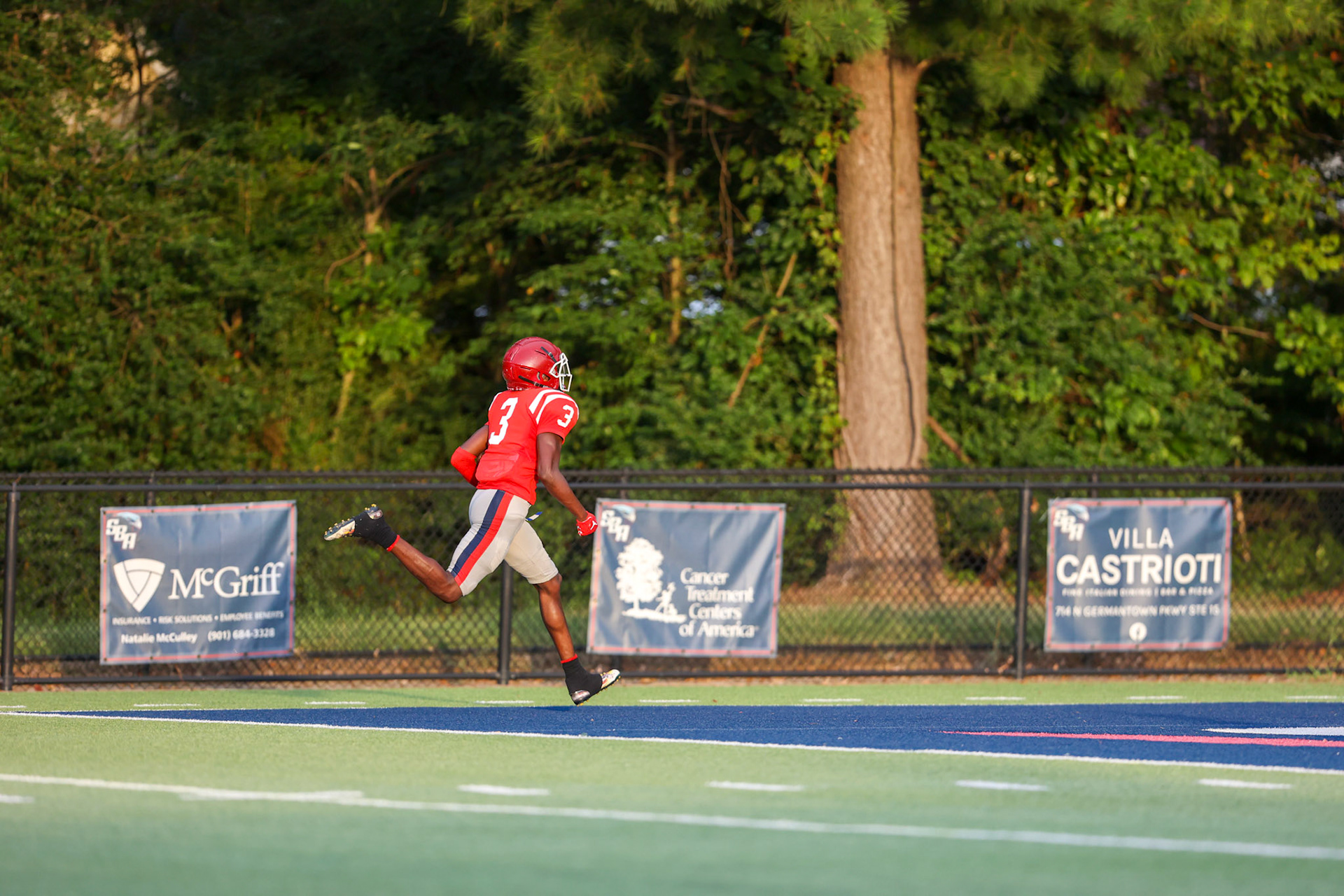 SBA Football Scrimmage on Friday, August 5, 2022 at St. Benedict at Auburndale in Memphis, TN. (Ryan Beatty/SBA)