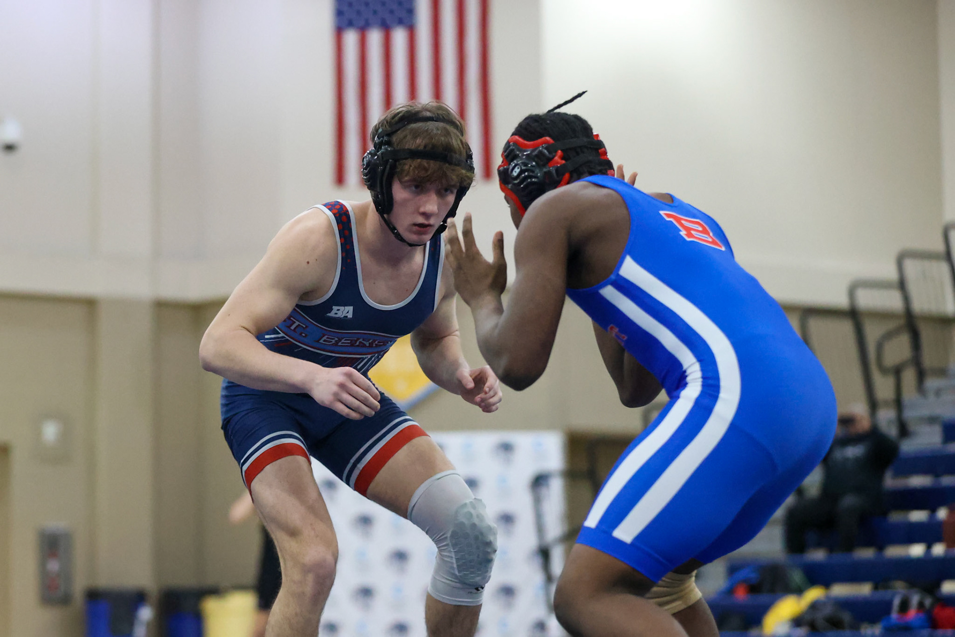 SBA Wrestling Senior Night vs Bartlett, Bolton, and ECS on Thursday, Feb. 10, 2022. (Ryan Beatty Photo)