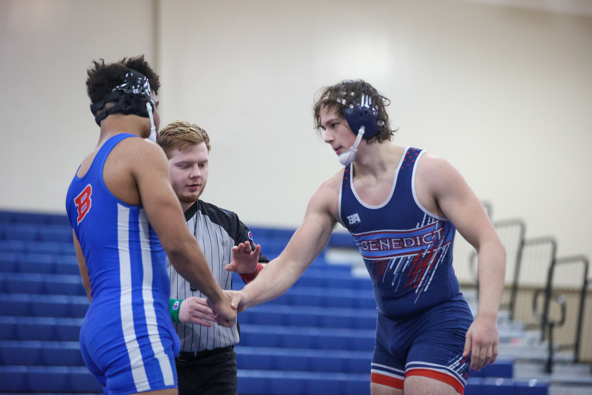 SBA Wrestling Senior Night vs Bartlett, Bolton, and ECS on Thursday, Feb. 10, 2022. (Ryan Beatty Photo)