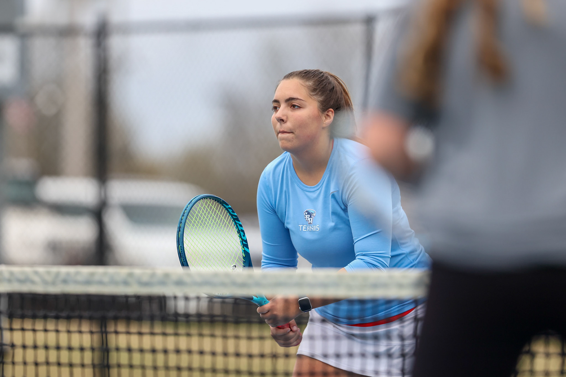St. Benedict Tennis vs Brighton Cardinals on Wednesday April 6, 2022 at St. Benedict At Auburndale High School in Memphis, TN. (Ryan Beatty/SBA)