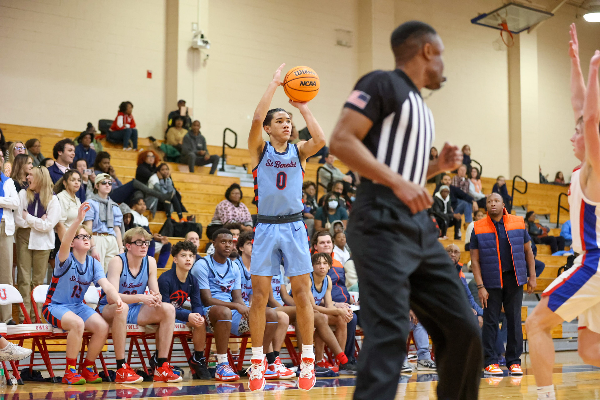 SBA Boys Basketball at MUS. (Ryan Beatty Photo)