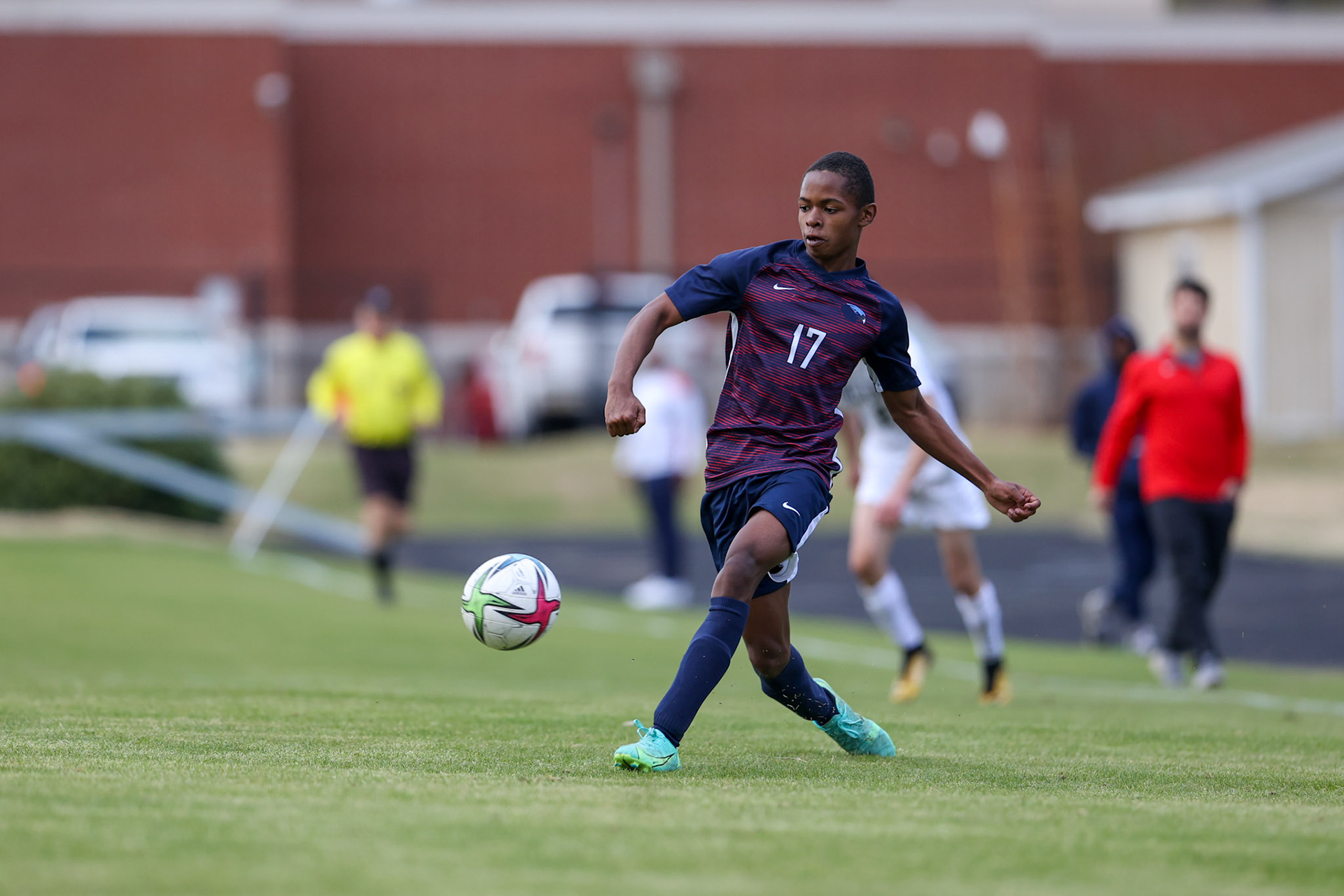 St. Benedict Soccer vs Millington on April 7, 2022 at St. Benedict At Auburndale High School in Memphis, TN. (Ryan Beatty/SBA)