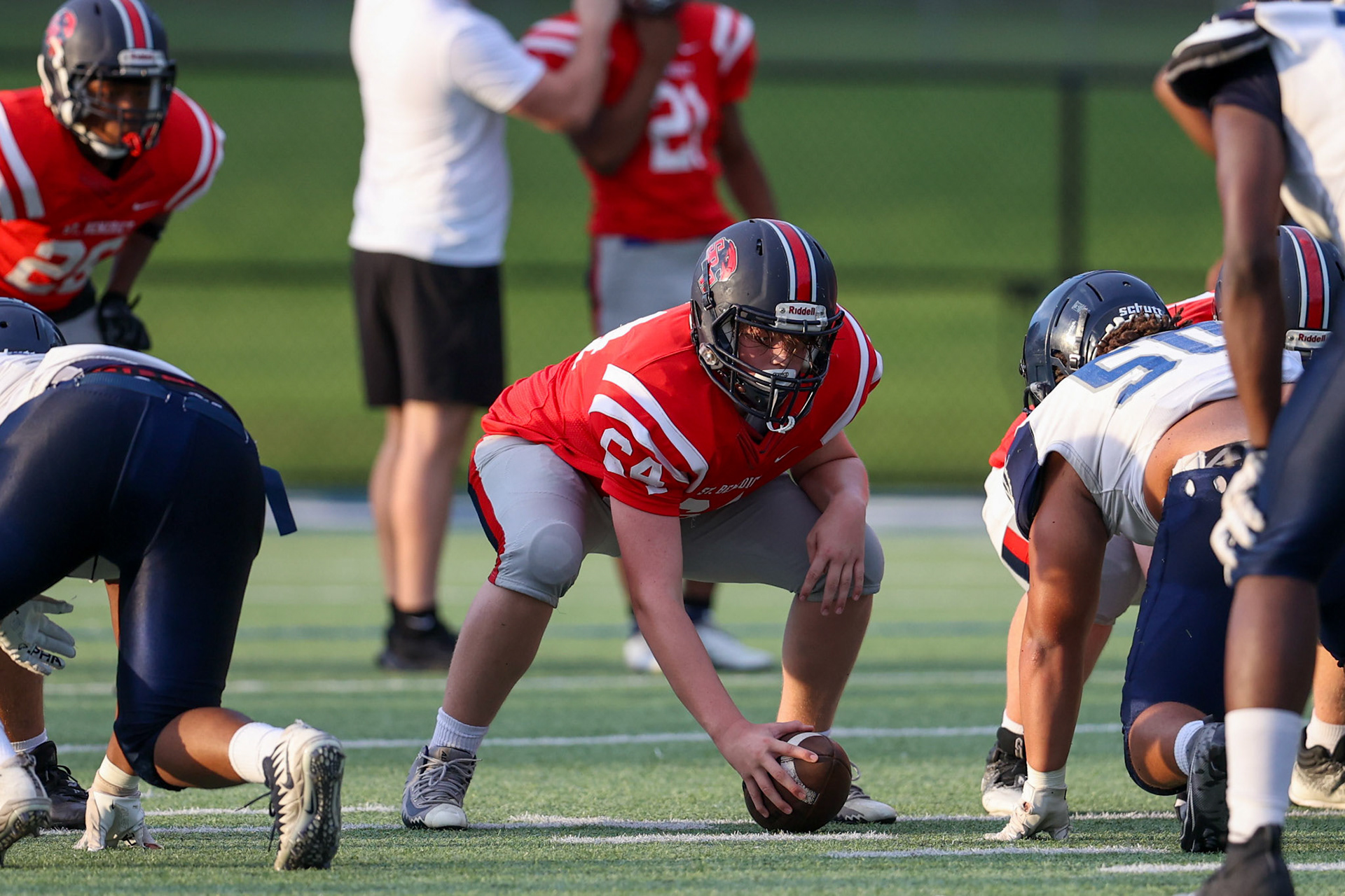 SBA Football Scrimmage on Friday, August 5, 2022 at St. Benedict at Auburndale in Memphis, TN. (Ryan Beatty/SBA)