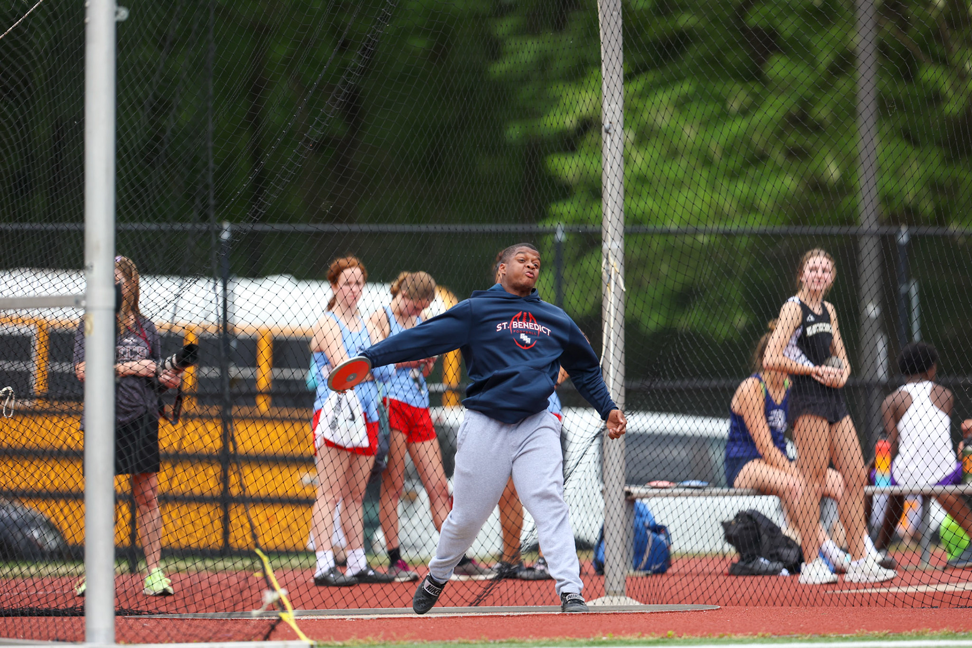 St. Benedict Track at Memphis University School in Memphis, TN on May 3, 2022. (Ryan Beatty/SBA)