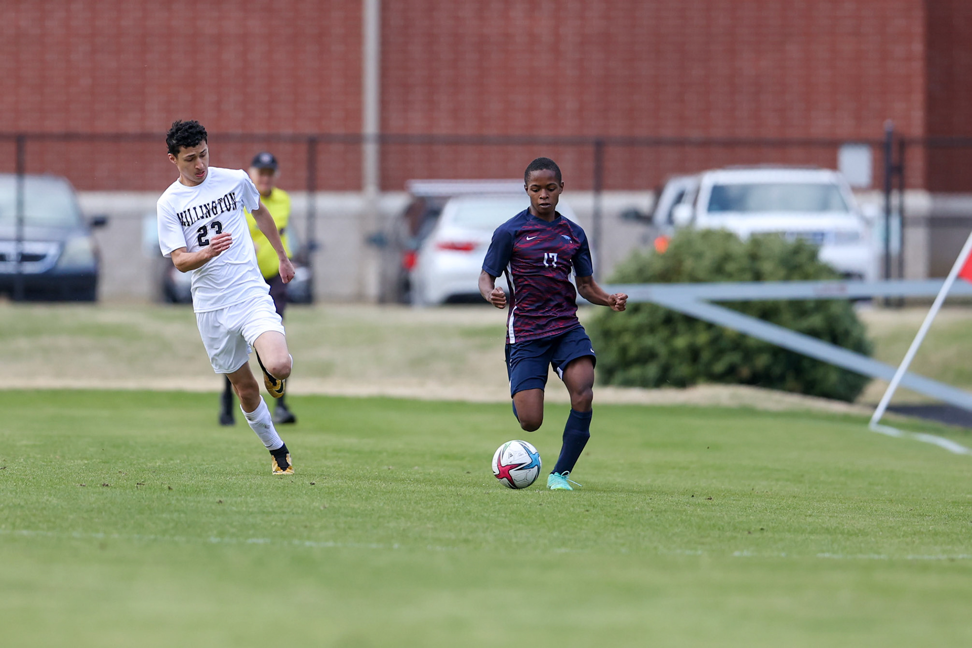 St. Benedict Soccer vs Millington on April 7, 2022 at St. Benedict At Auburndale High School in Memphis, TN. (Ryan Beatty/SBA)