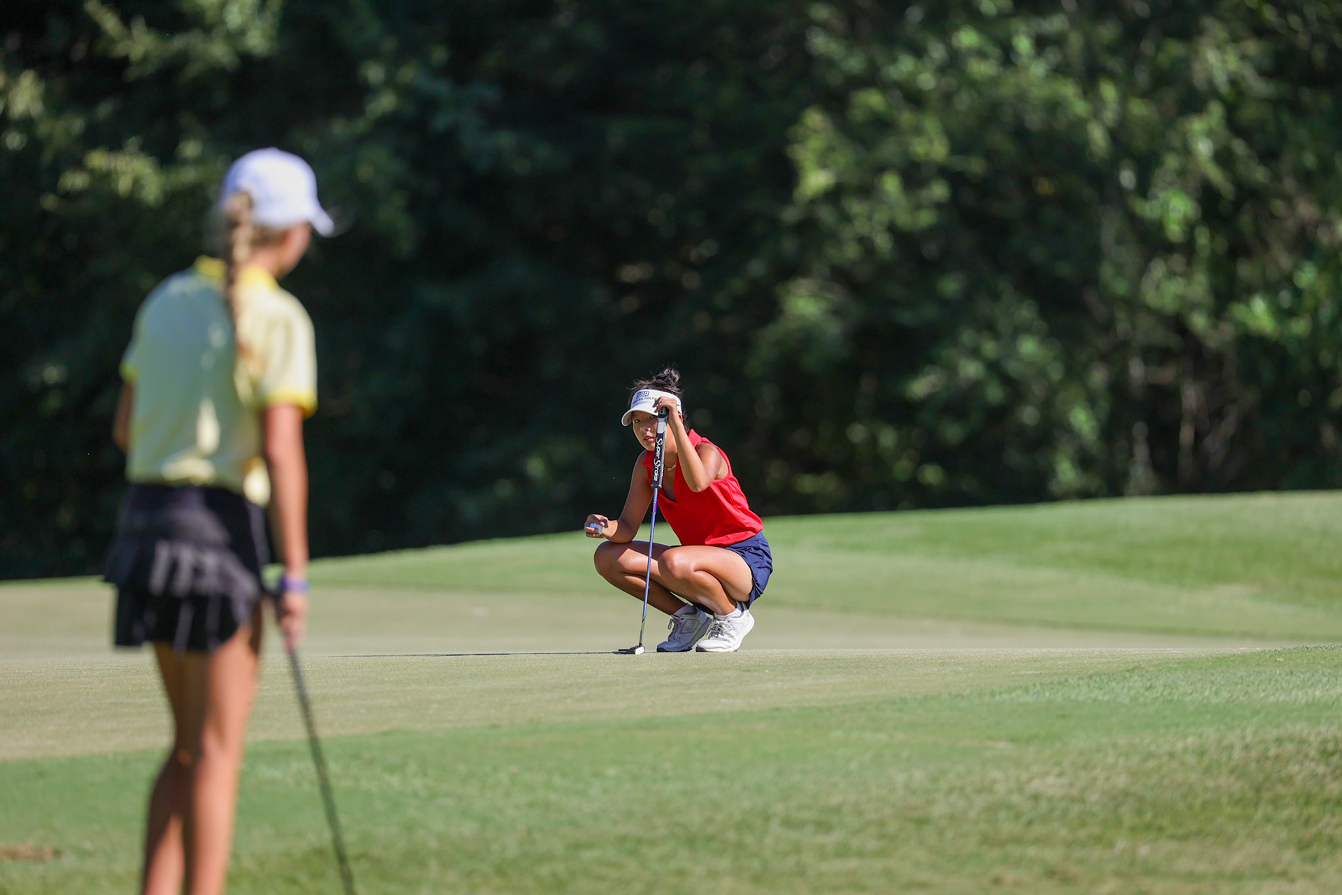 St. Benedict Girls Golf at Windyke on August 31, 2022. (Ryan Beatty/SBA)