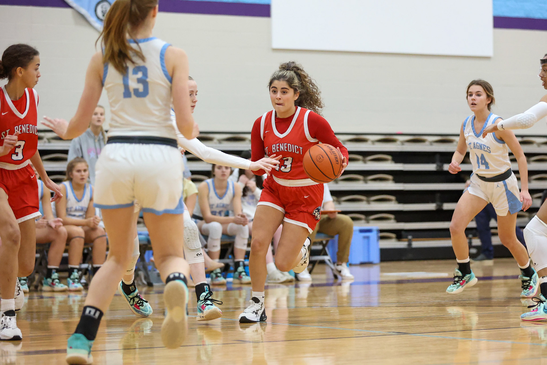 SBA Girls Basketball vs St. Agnes on Monday, January 23, 2022. (Ryan Beatty Photo)