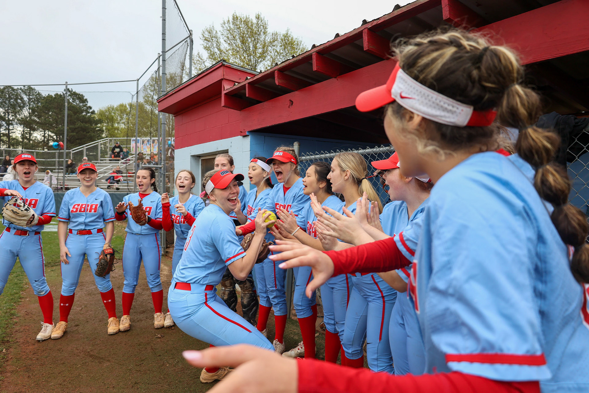 St. Benedict Softball vs Millington on Senior Night at St. Benedict at Auburndale in Memphis, TN on April 20, 2022. (Ryan Beatty/SBA)