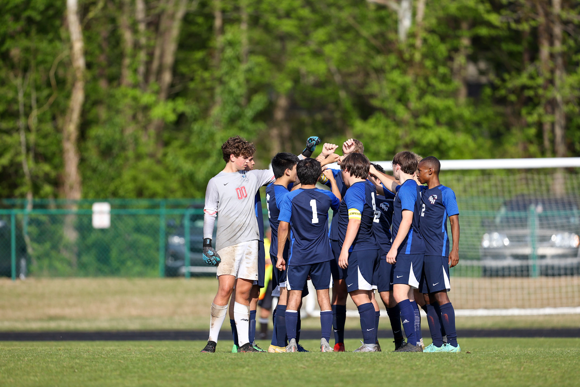 St. Benedict Soccer vs Briarcrest at St. Benedict at Auburndale High School in Memphis, TN on April 21, 2022. (Ryan Beatty/SBA)