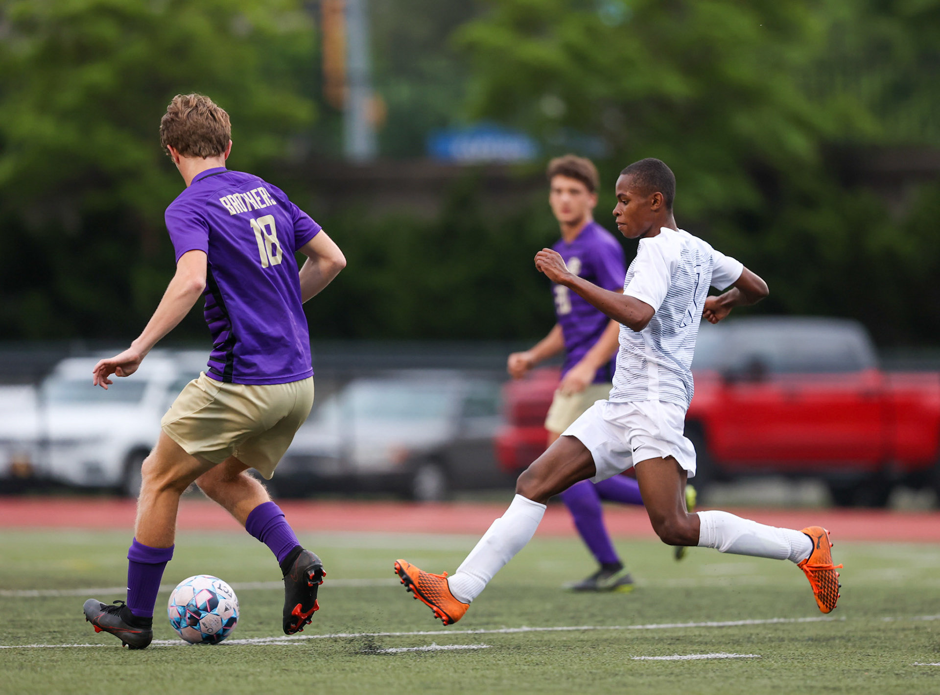 St. Benedict Soccer vs Christian Brothers at Christian Brothers High School in Memphis, TN on May 3, 2022. (Ryan Beatty/SBA)