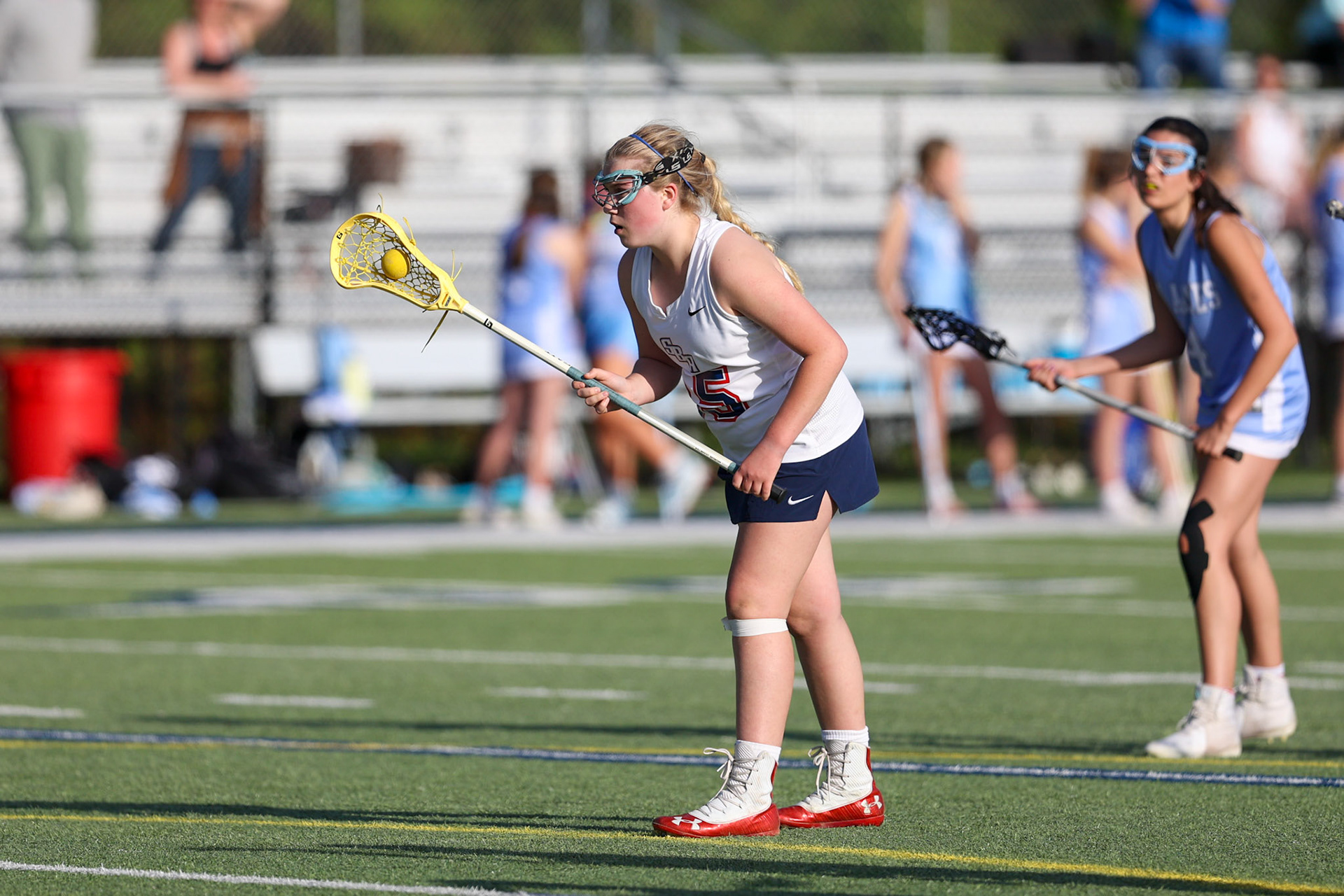 St. Benedict Girls Lacrosse vs St. Agnes on Senior Night at St. Benedict at Auburndale in Memphis, TN on April 19, 2022. (Ryan Beatty/SBA)