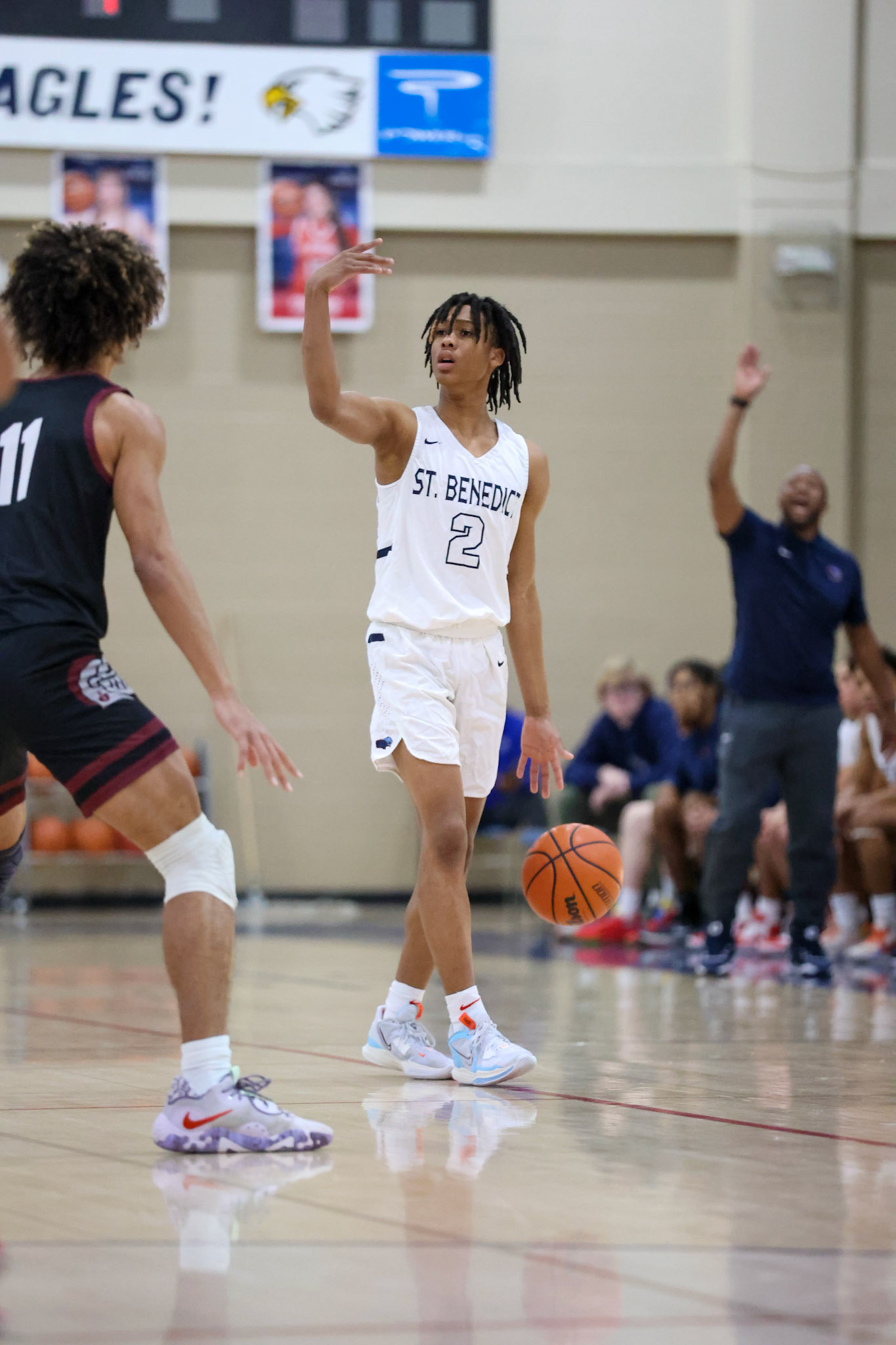 SBA Basketball vs Sacred Heart at the 2022 SBA Holiday Hoops Tournament. (Ryan Beatty Photo)
