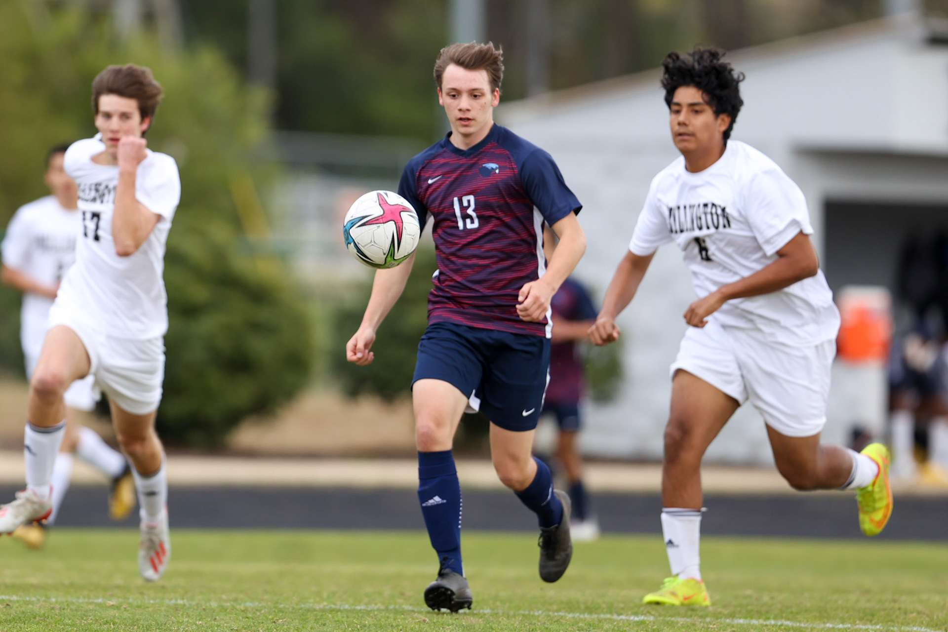 St. Benedict Soccer vs Millington on April 7, 2022 at St. Benedict At Auburndale High School in Memphis, TN. (Ryan Beatty/SBA)
