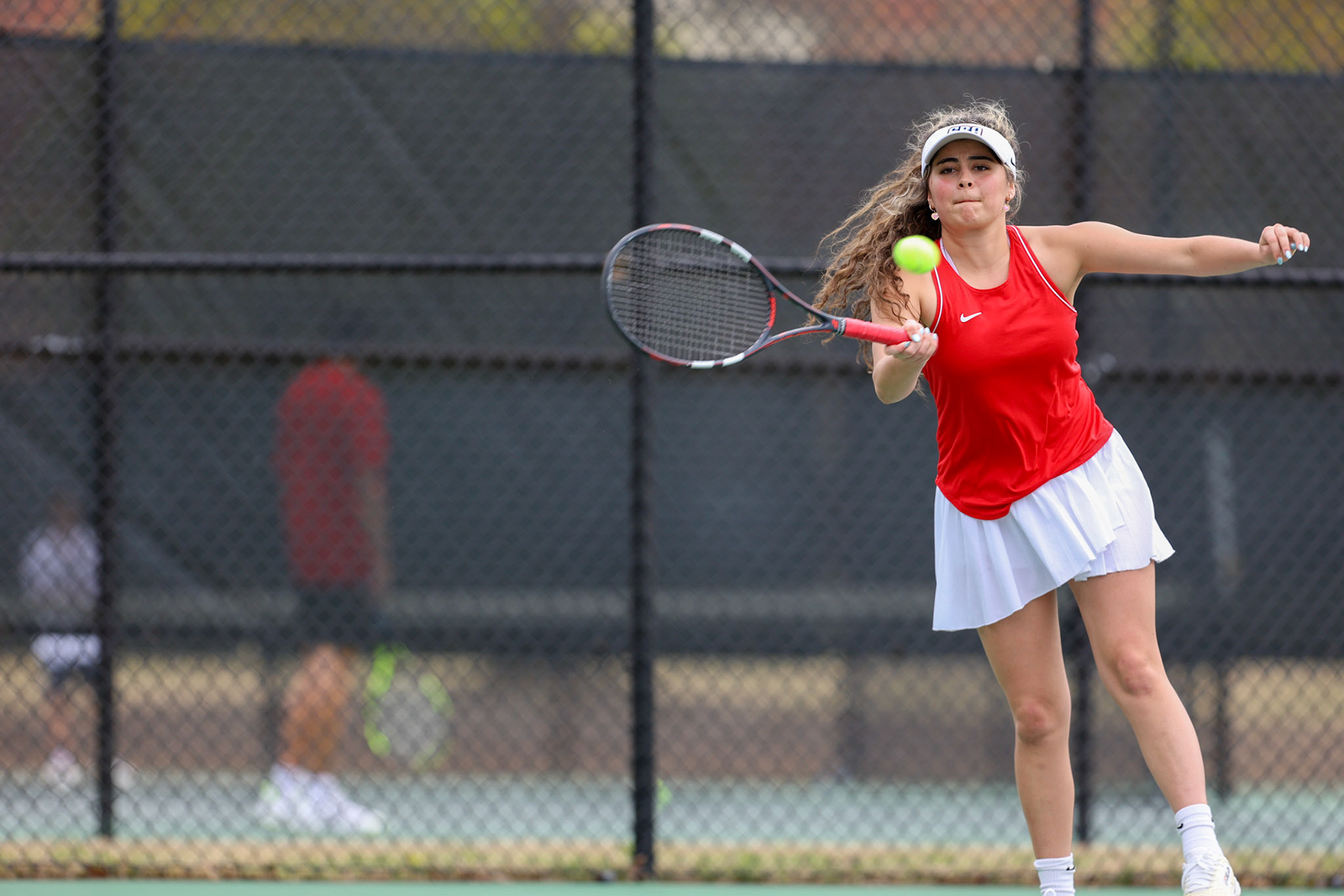 St. Benedict Tennis vs Briarcrest at Briarcrest Christian School on April 12, 2022 in Memphis, TN. (Ryan Beatty/SBA)
