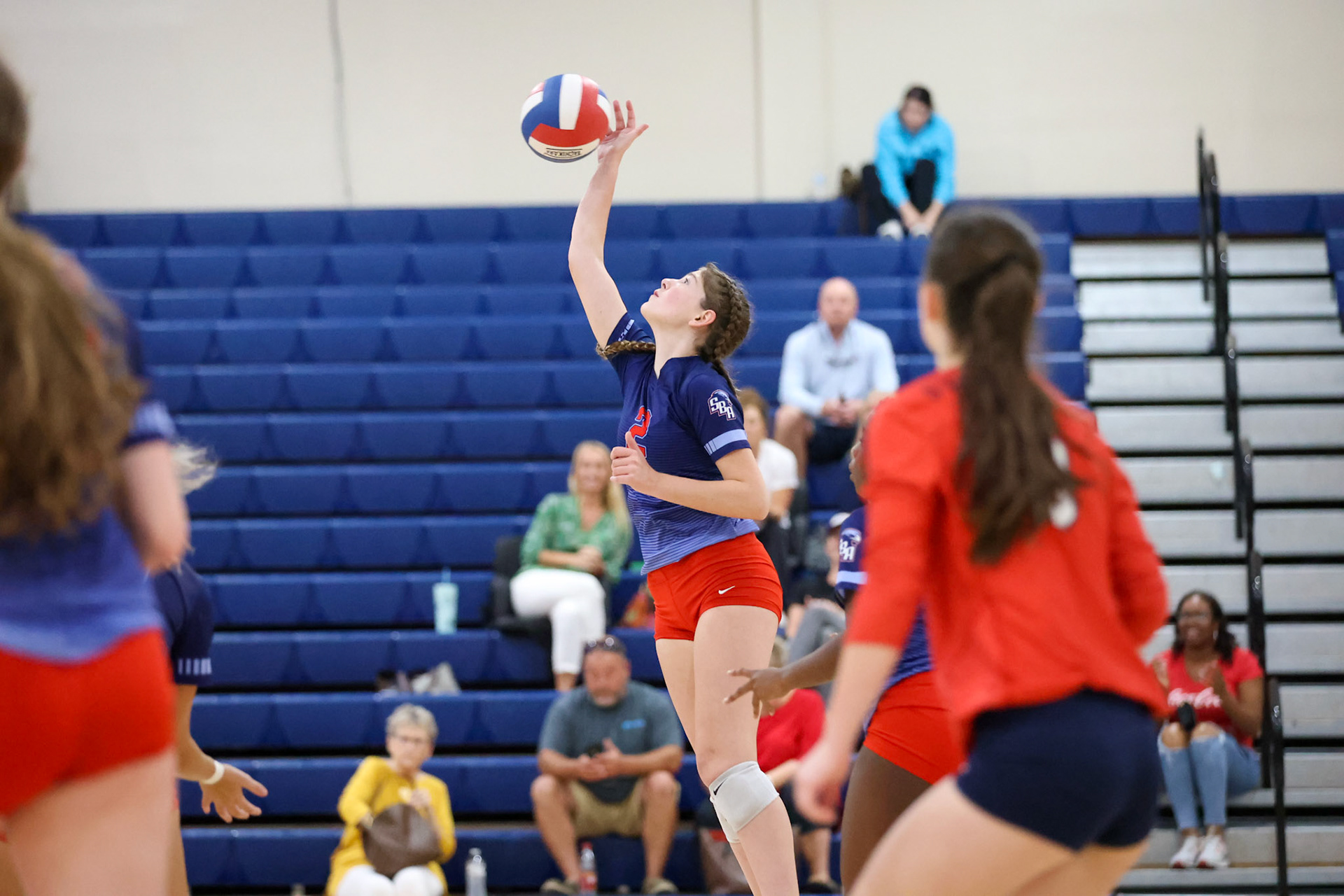 St. Benedict Volleyball vs Hutchison at St. Benedict on Tuesday, September 13, 2022. (Ryan Beatty/SBA)